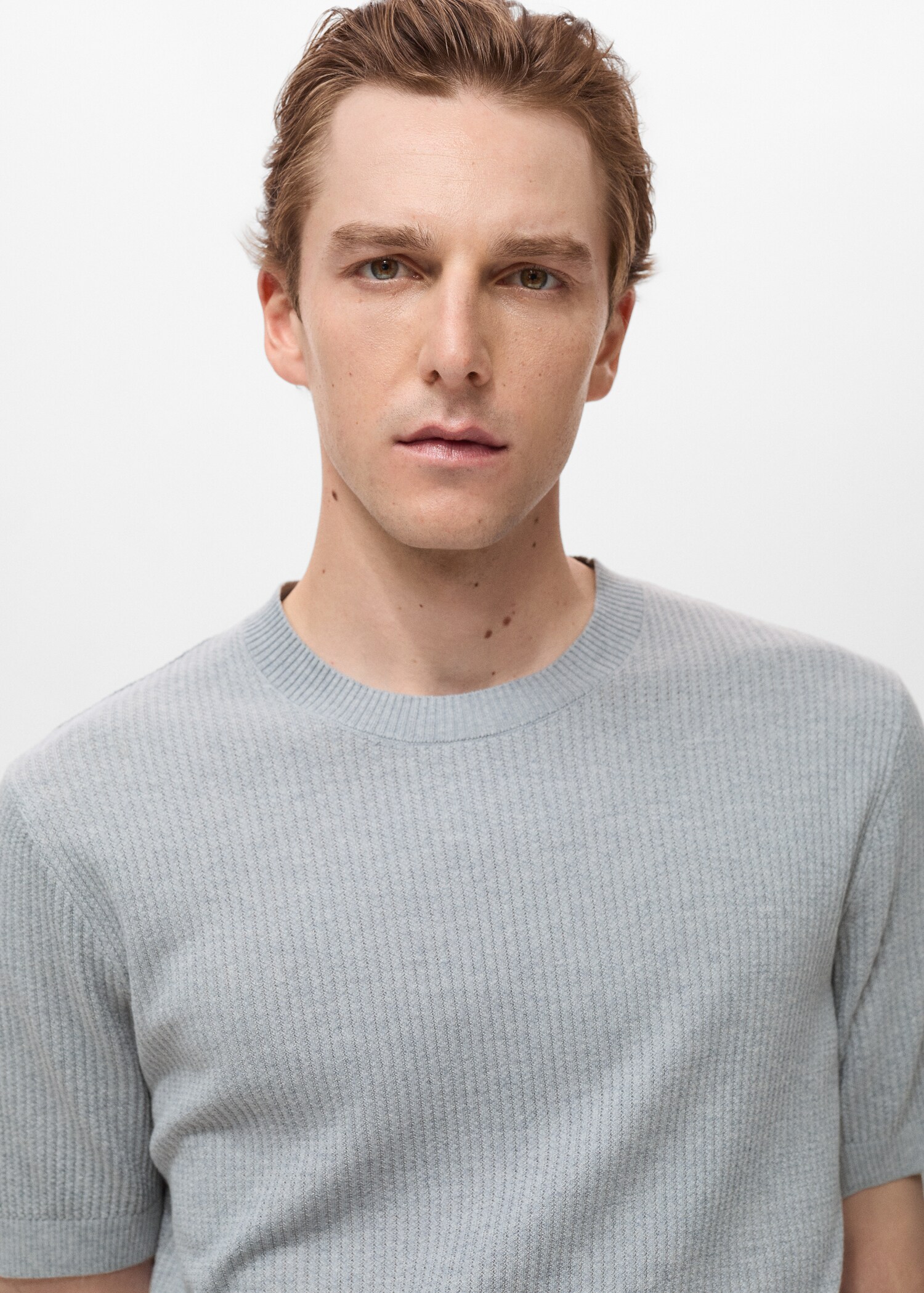 Ribbed  knit t-shirt - Details of the article 1