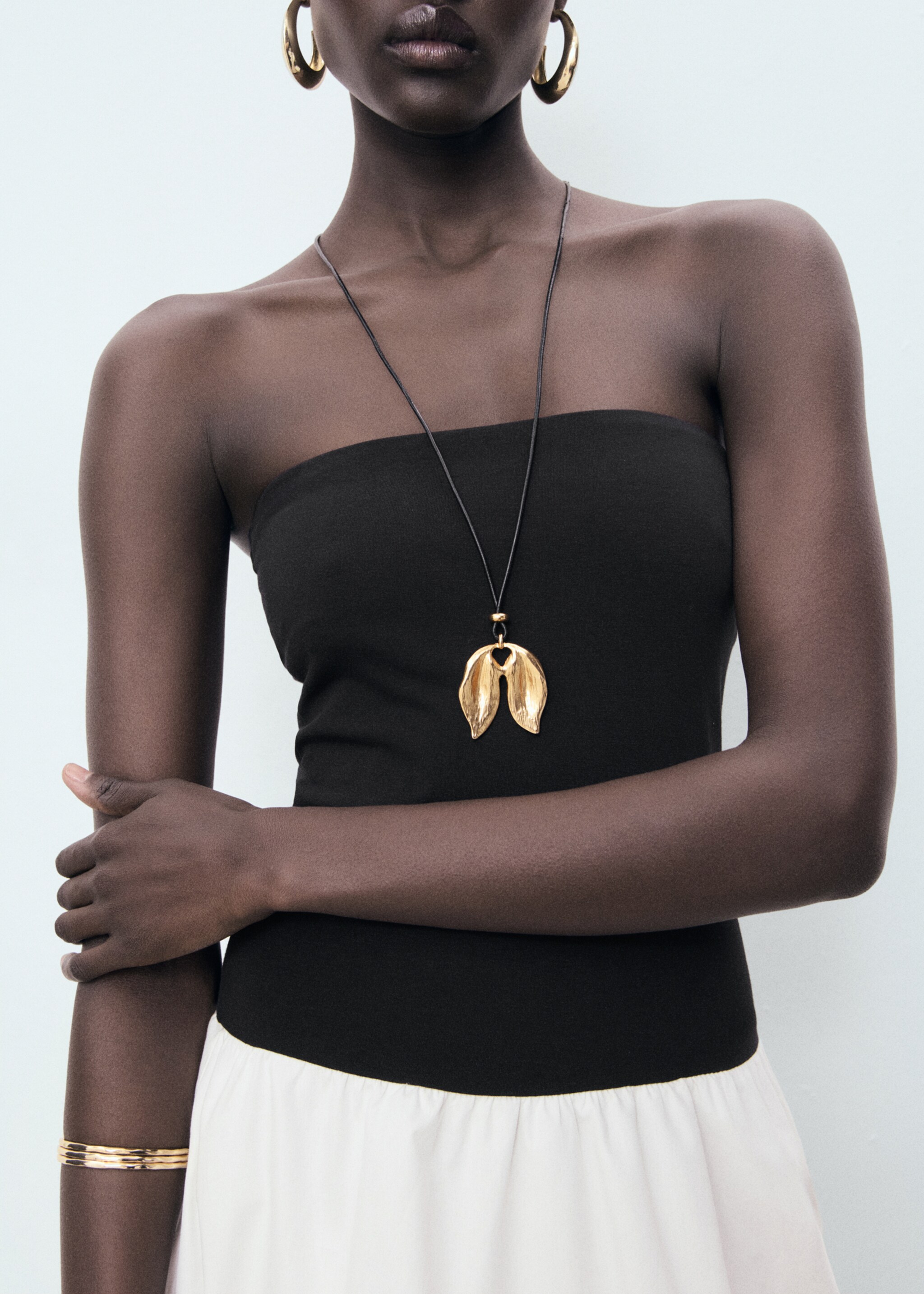 Combined knitted balloon dress - Details of the article 6