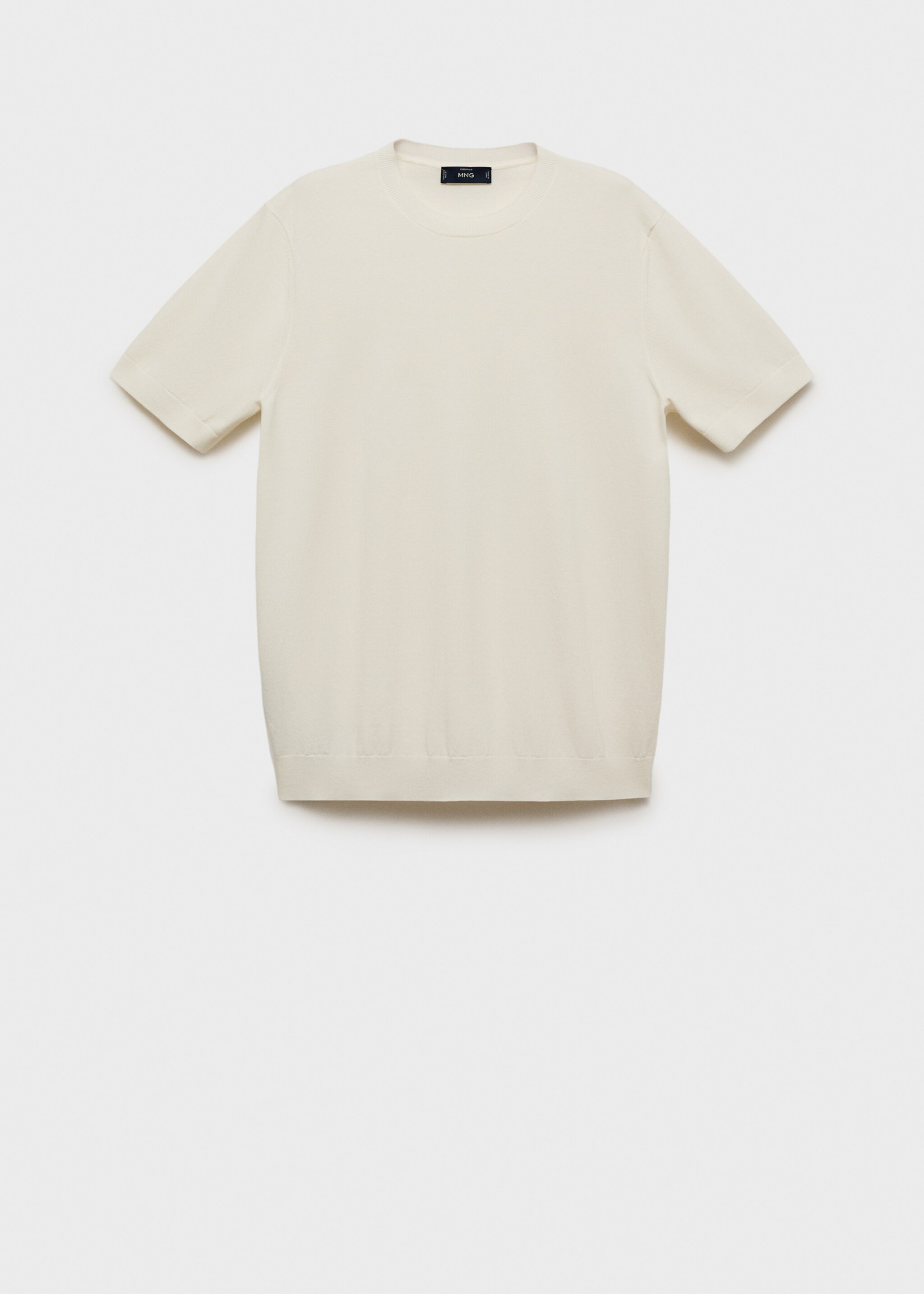 Cotton fine-knit t-shirt - Article without model