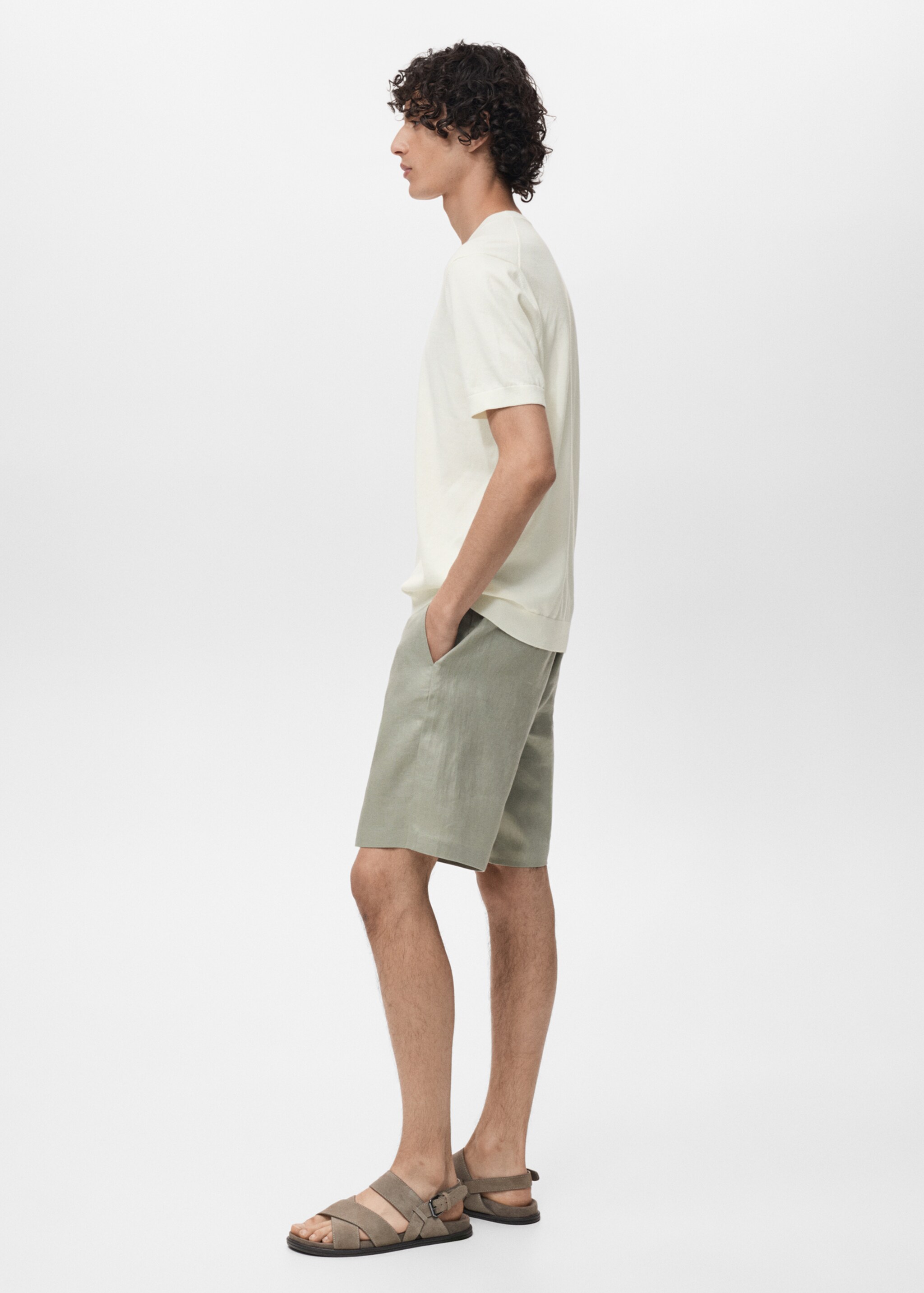 Cotton fine-knit t-shirt - Details of the article 2