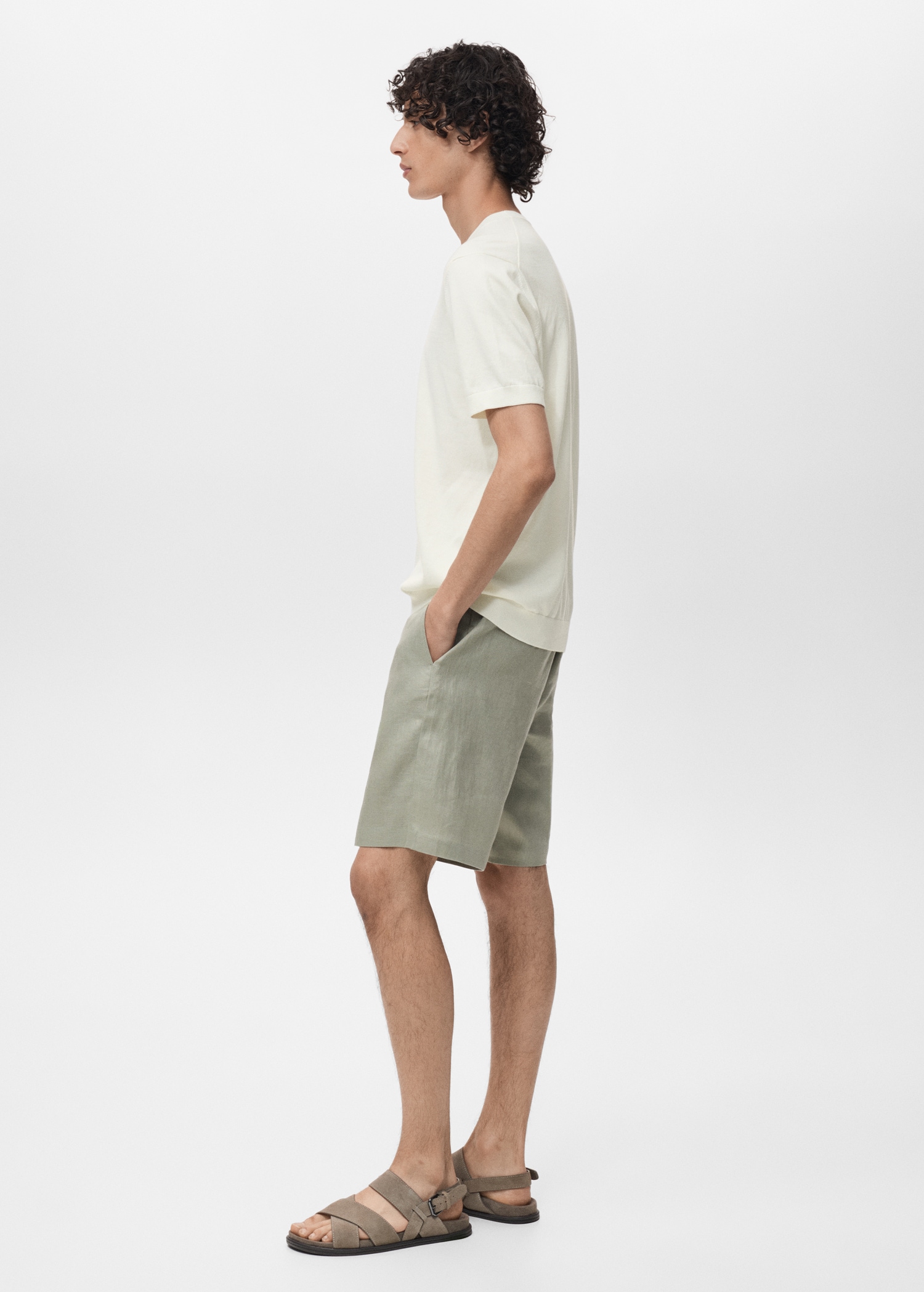 Cotton fine-knit t-shirt - Details of the article 2