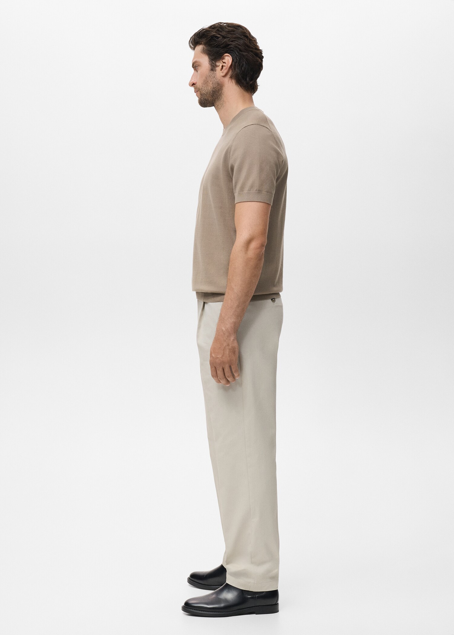 Cotton fine-knit t-shirt - Details of the article 2