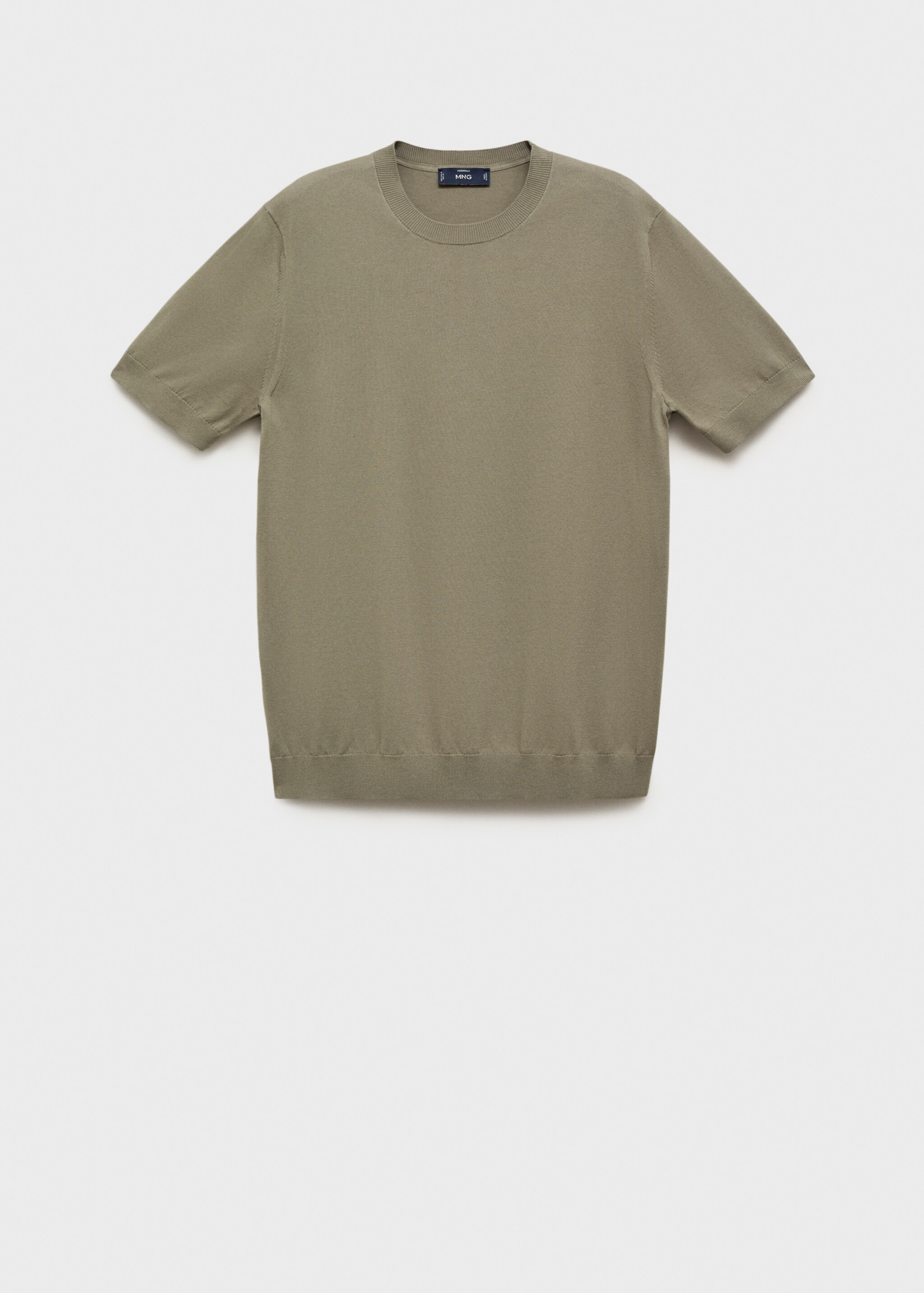 Cotton fine-knit t-shirt - Article without model
