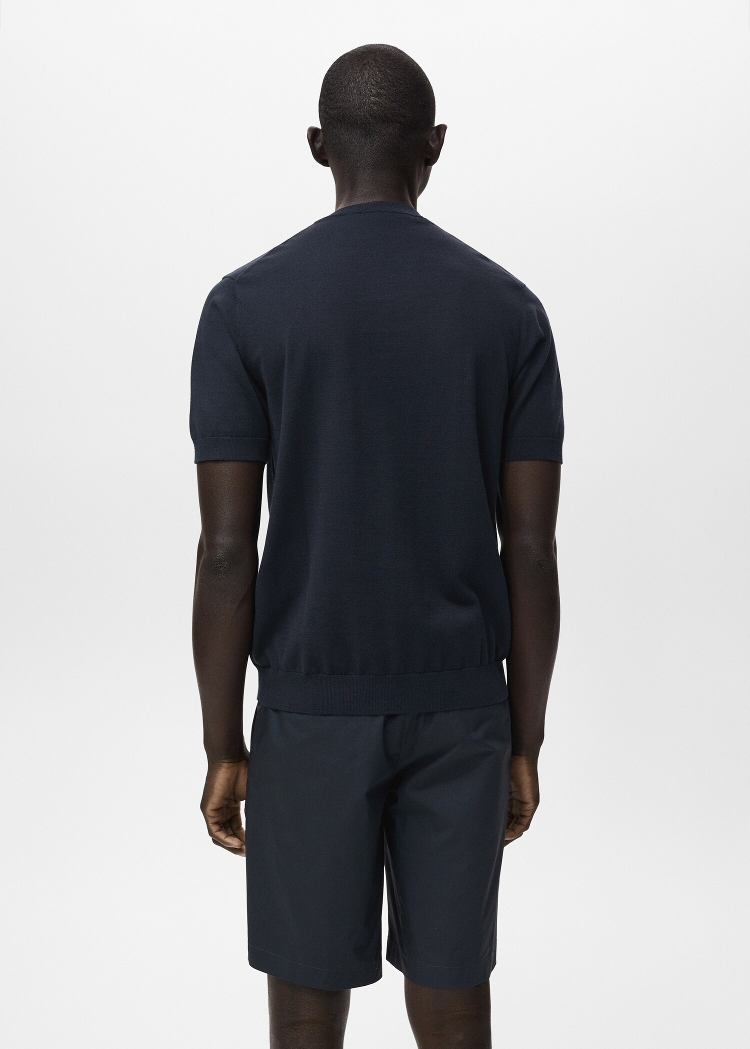 Camiseta punto fino algodón - Reverso del artículo