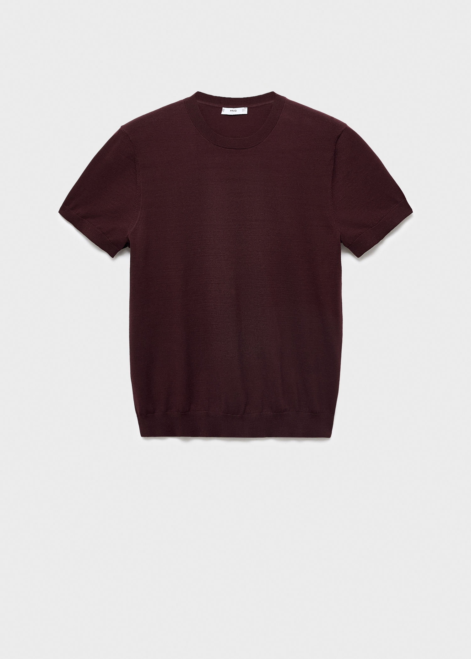 Cotton fine-knit t-shirt - Article without model