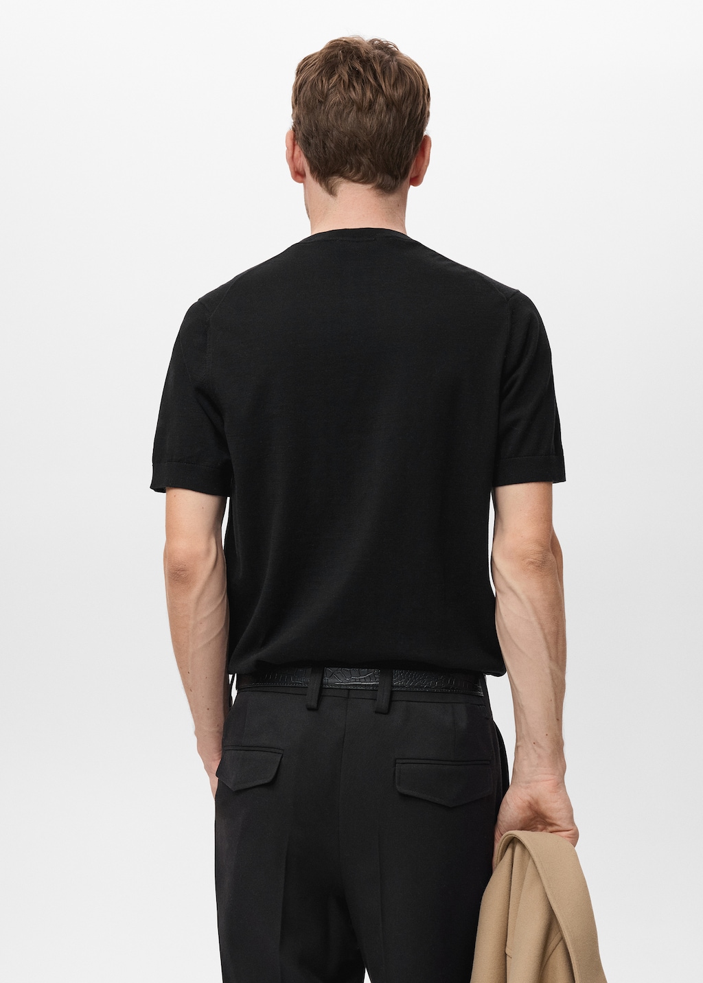 Cotton fine-knit t-shirt