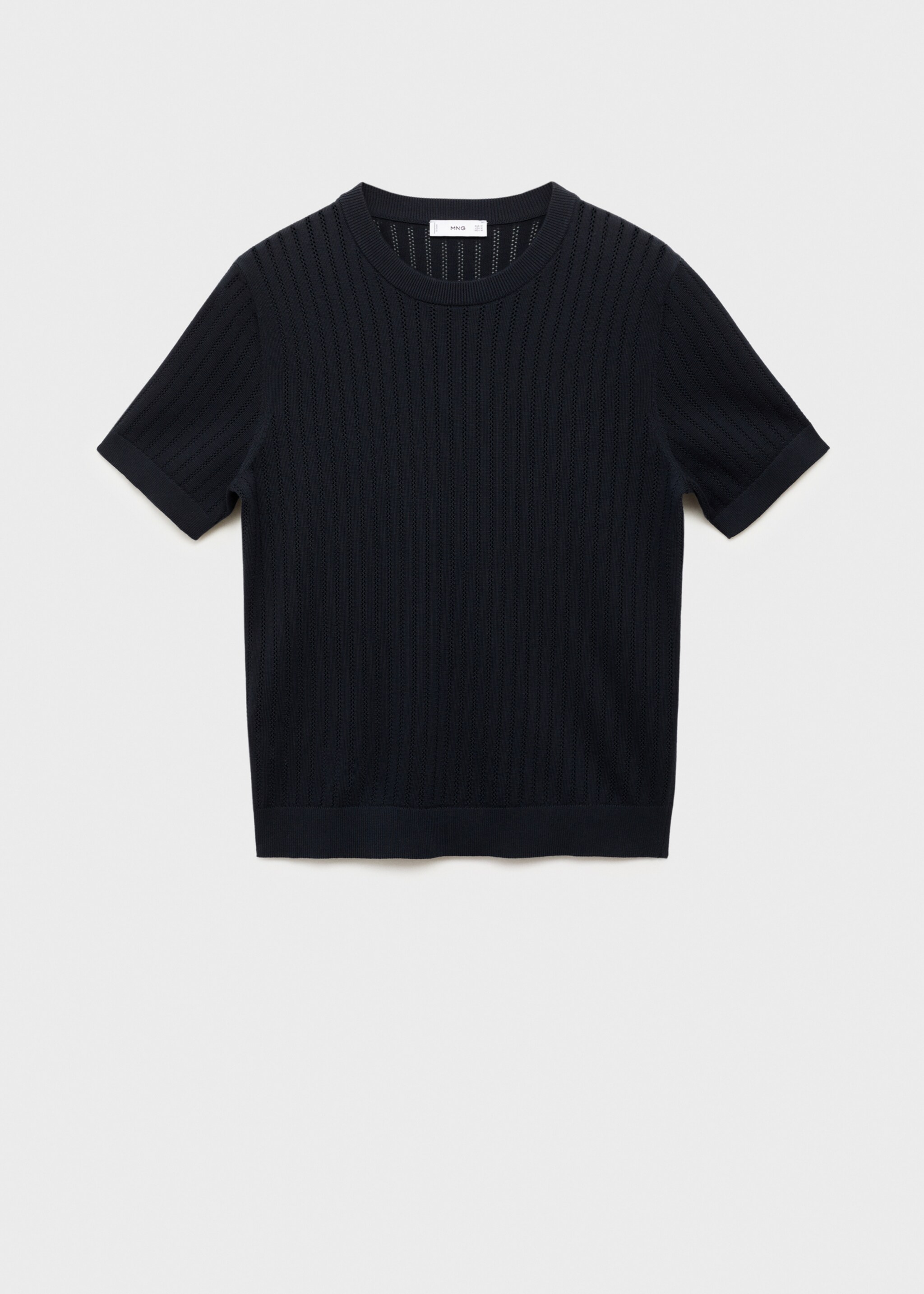 Camiseta algodón calada rayas - Artículo sin modelo
