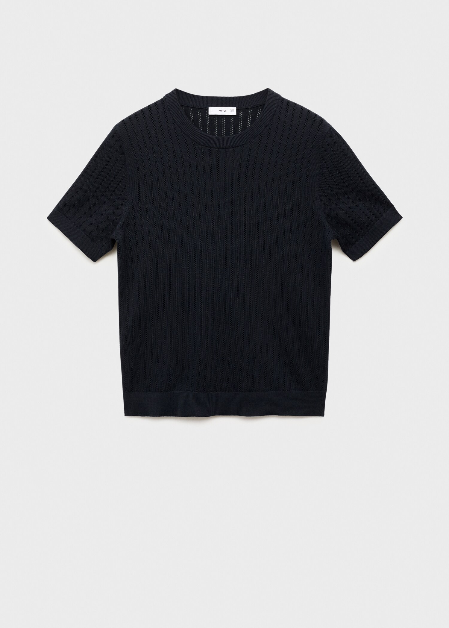 Camiseta algodón calada rayas - Artículo sin modelo