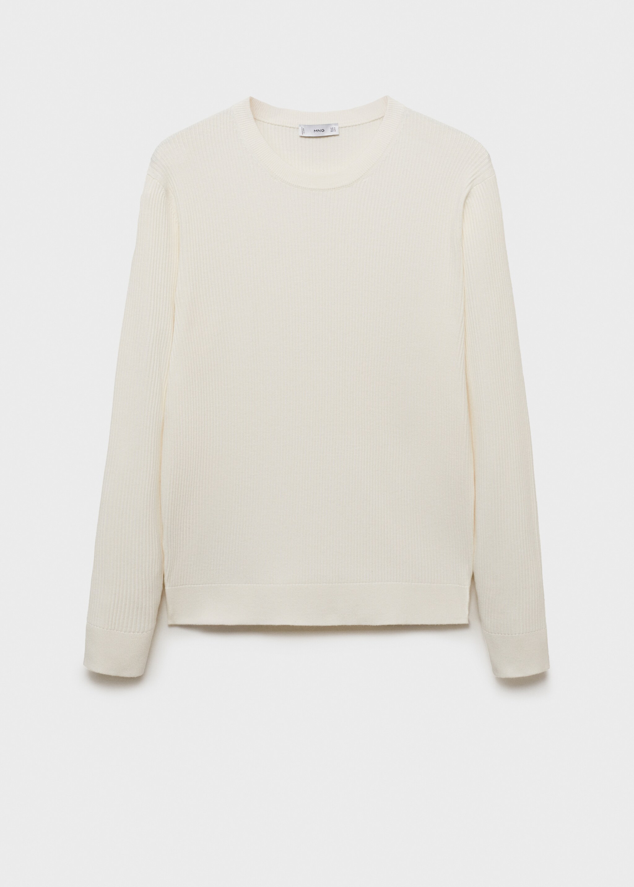 Fine rib-knit cotton sweater - Article without model