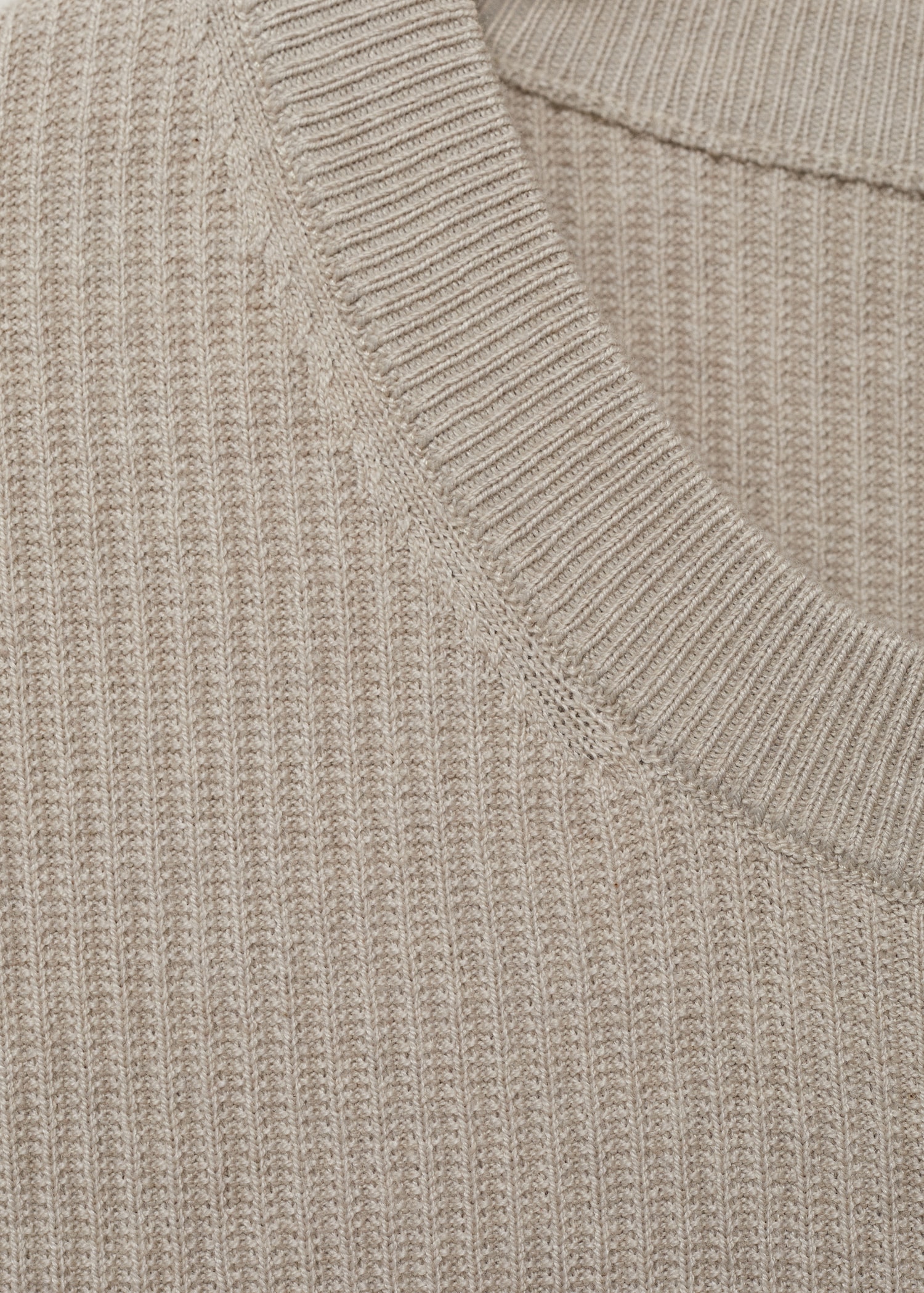Fine rib-knit cotton sweater - Details of the article 8