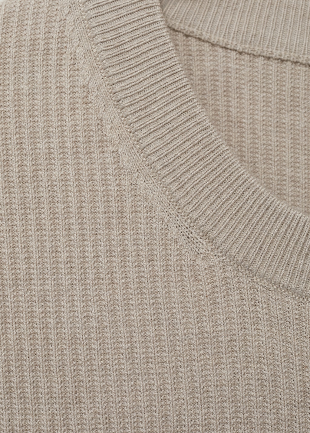 Fine rib-knit cotton sweater