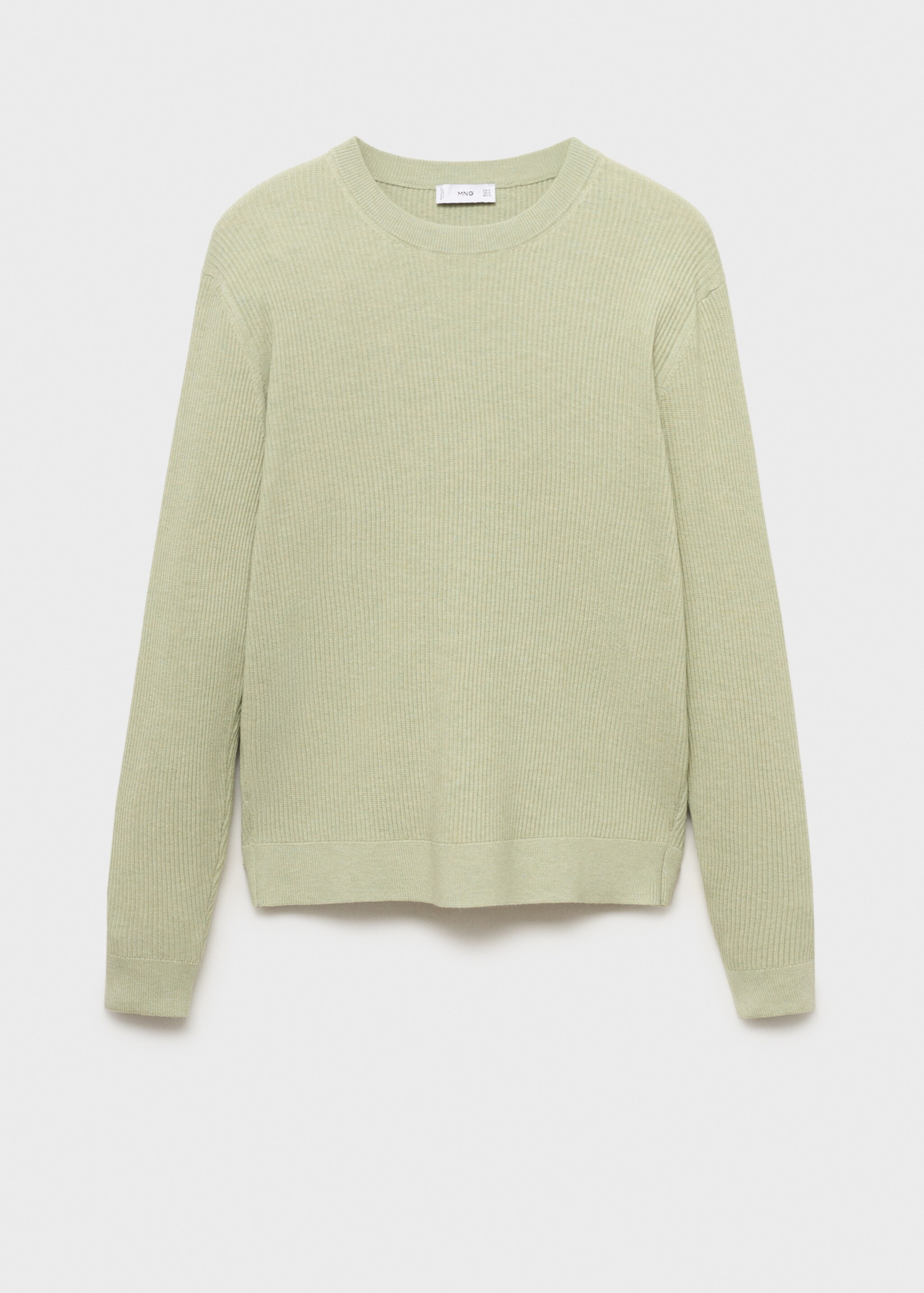 Fine rib-knit cotton sweater - Article without model