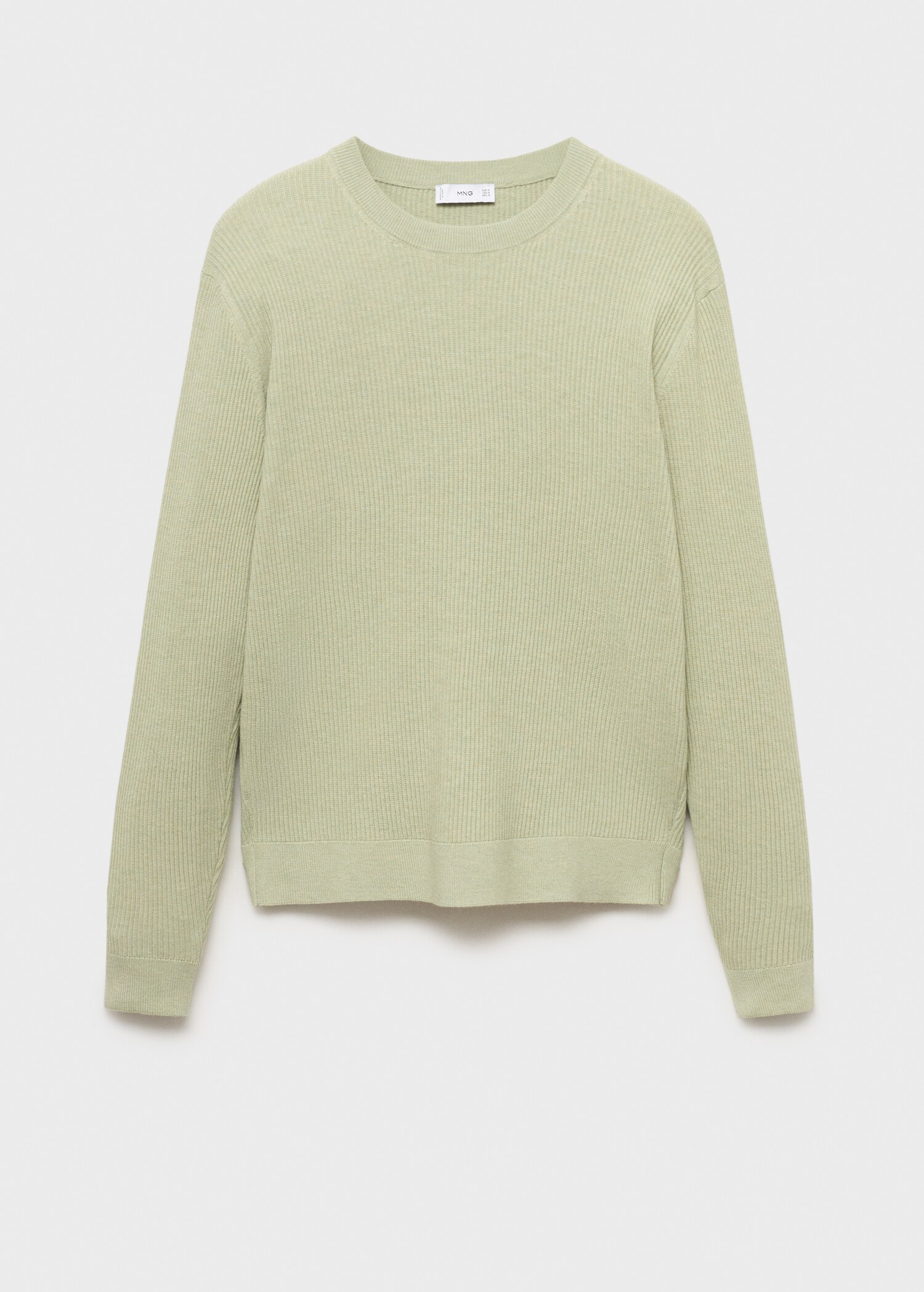 Fine rib-knit cotton sweater - Article without model
