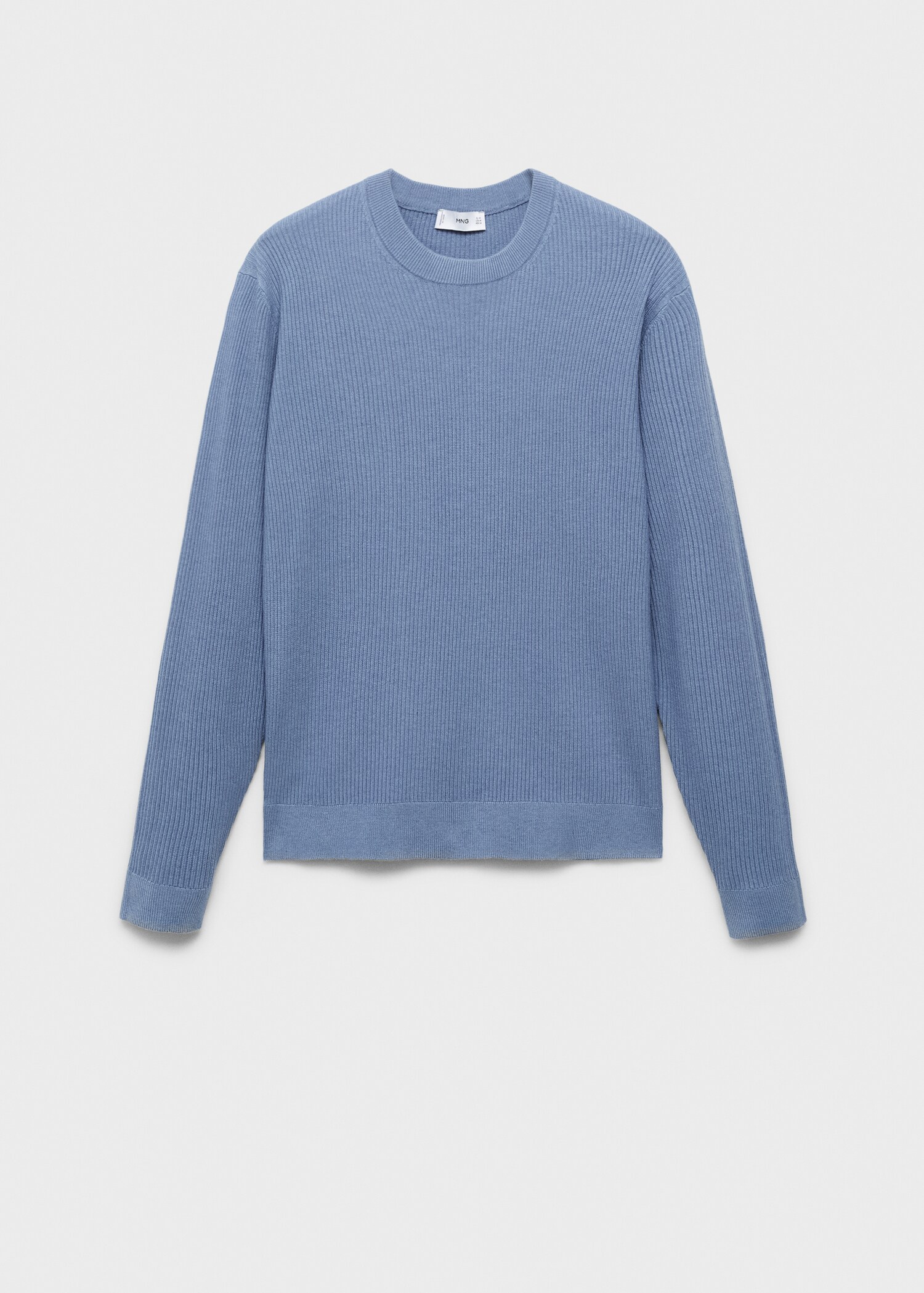 Fine rib-knit cotton sweater - Article without model