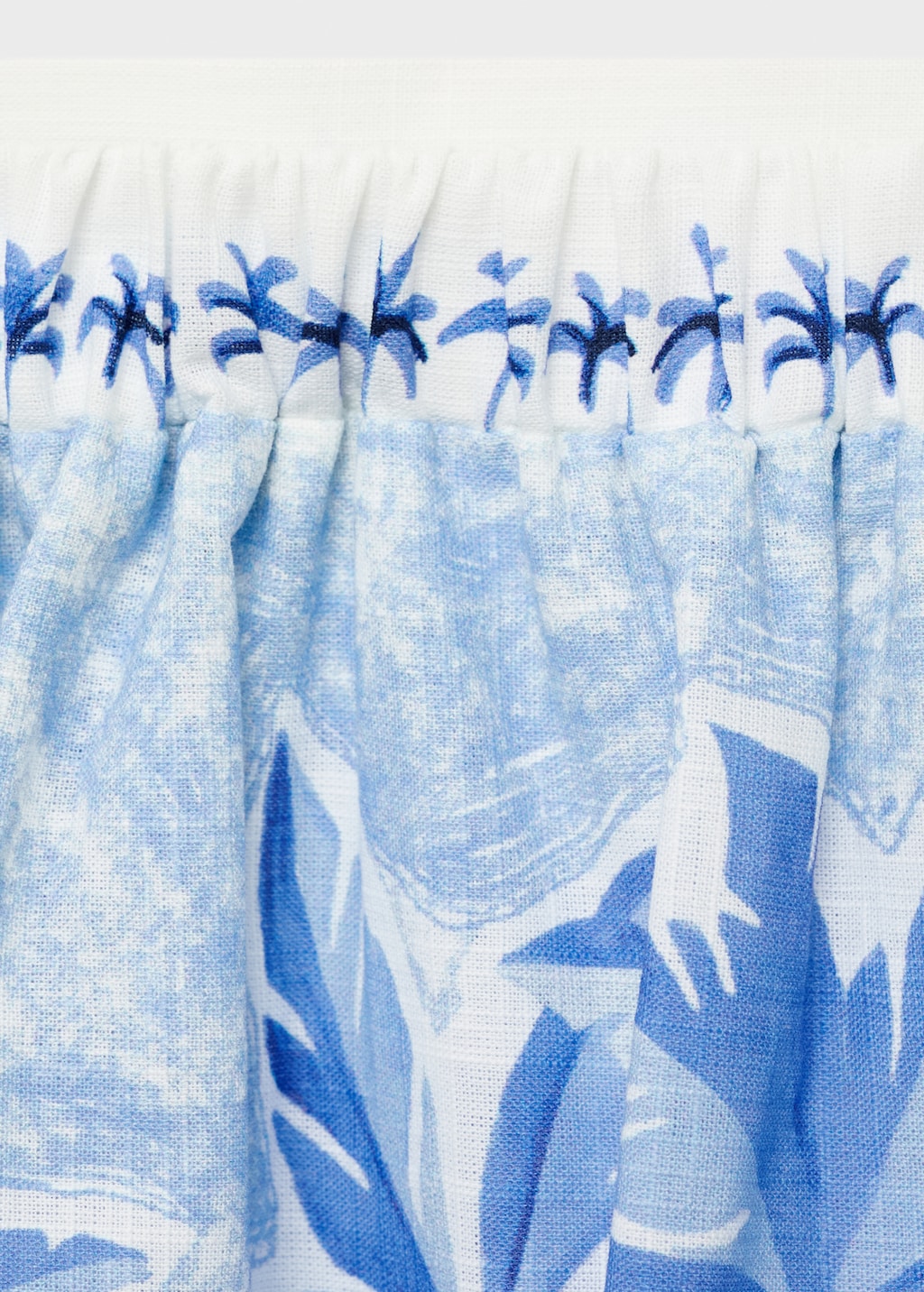 Palm tree print skirt