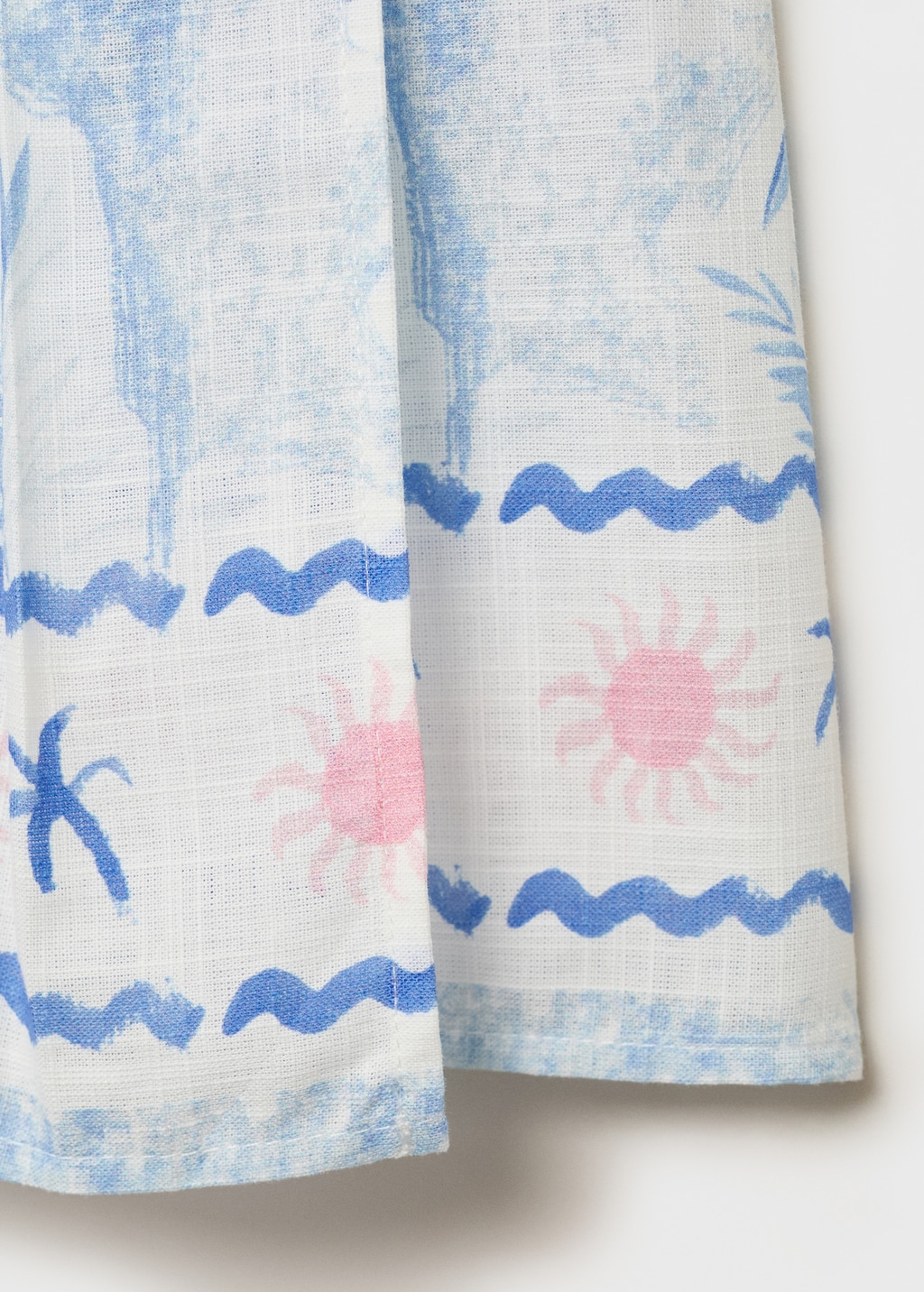 Palm tree print skirt