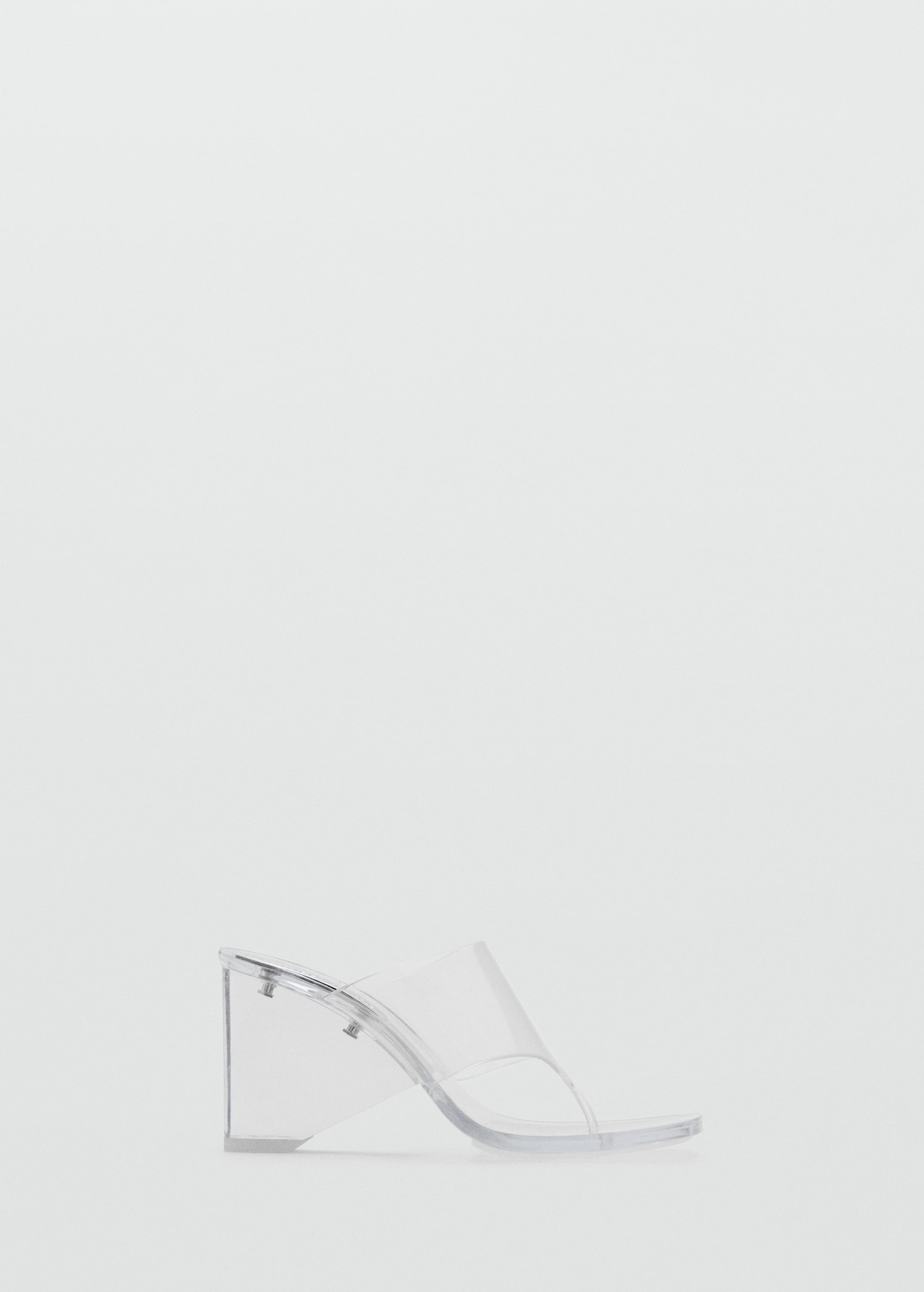 Transparent vinyl wedge sandals - Article without model