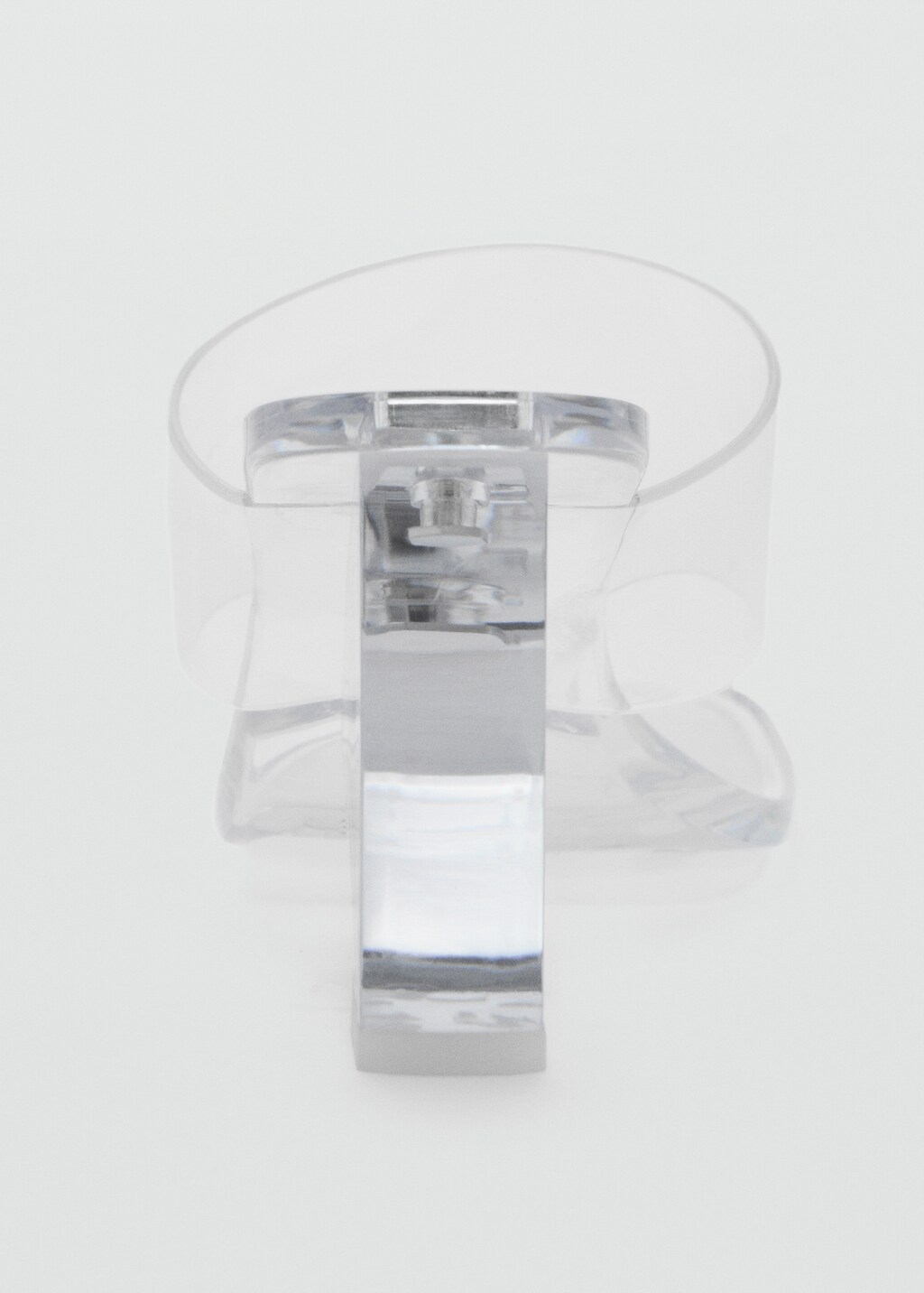 Transparent vinyl wedge sandals