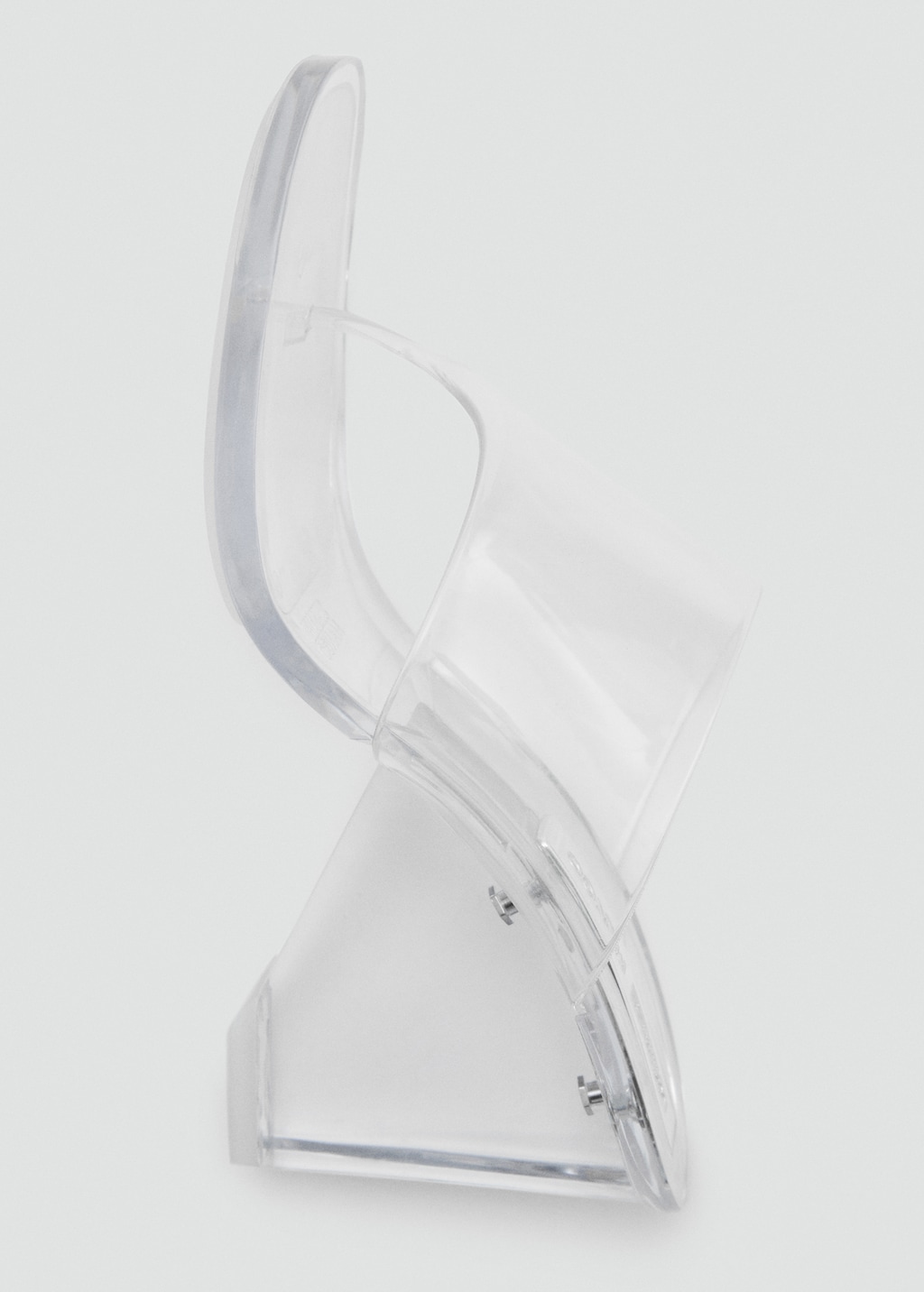 Transparent vinyl wedge sandals