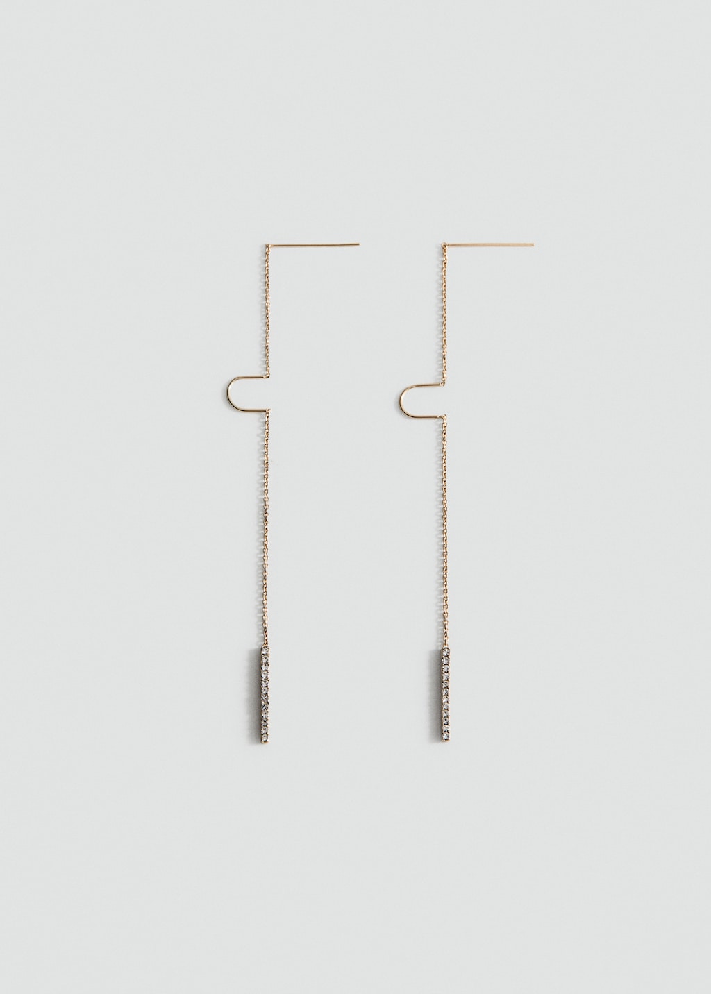 Pendant crystals earrings