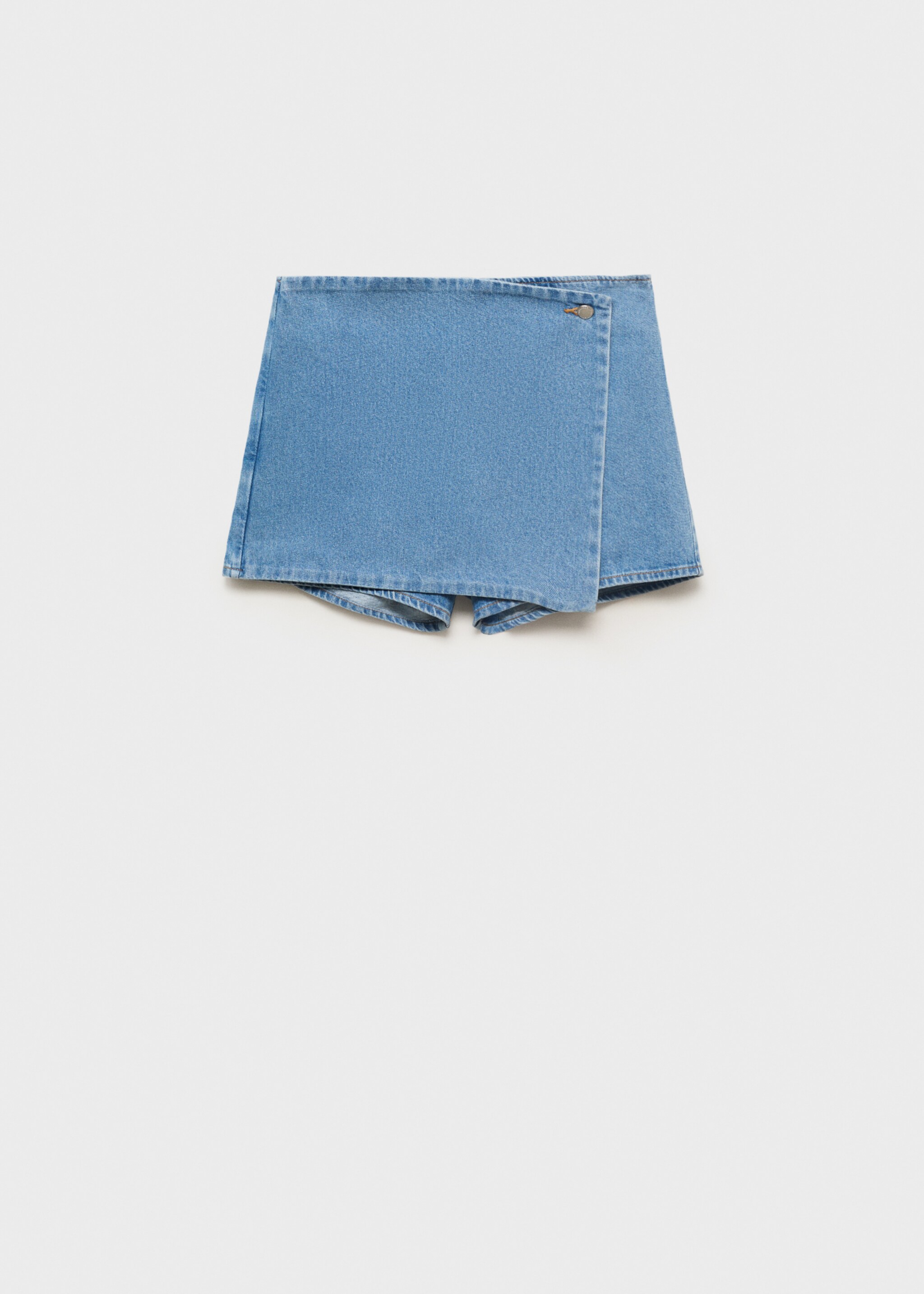 Wrapped denim skort - Article without model