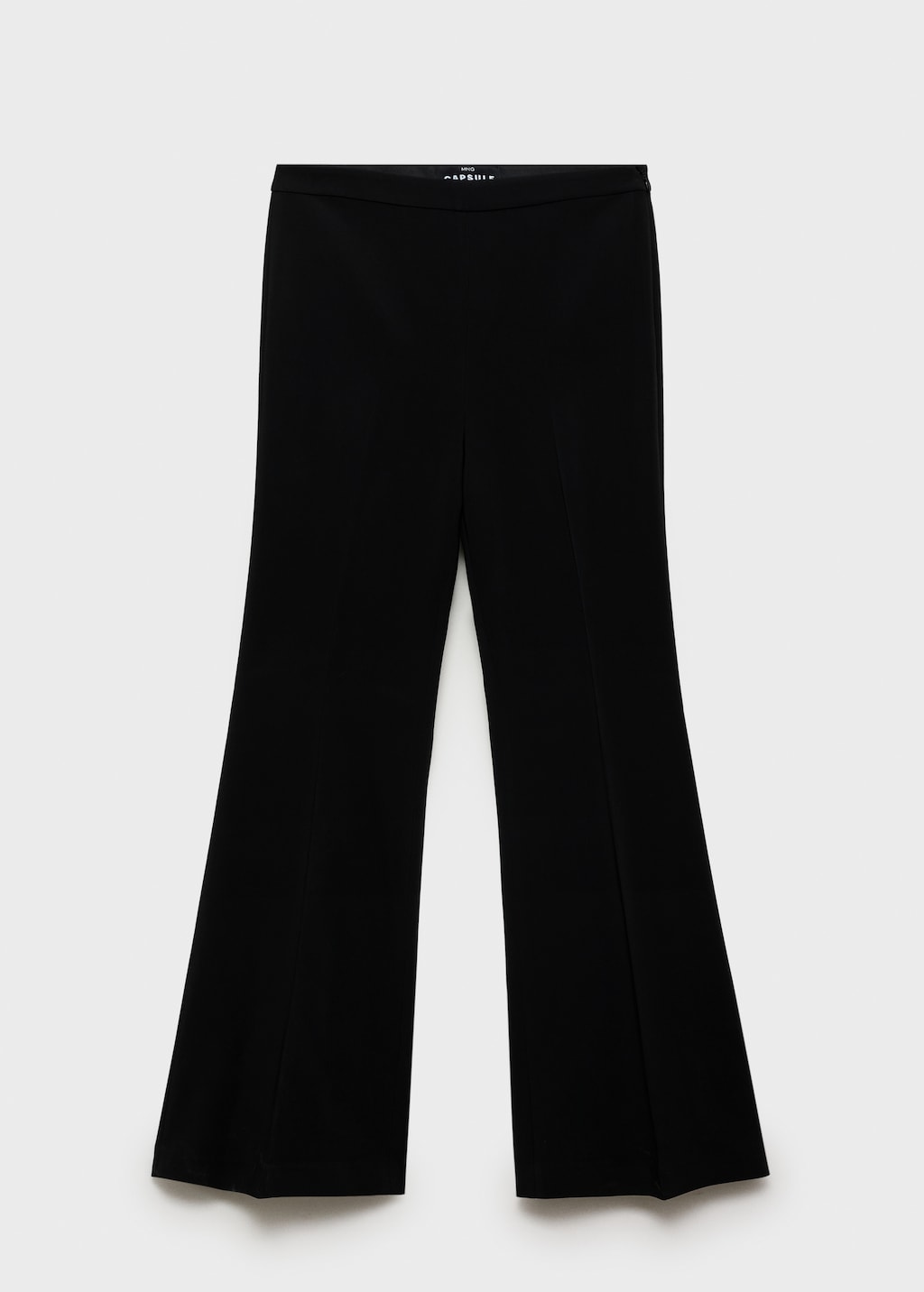 High-waist flared pants