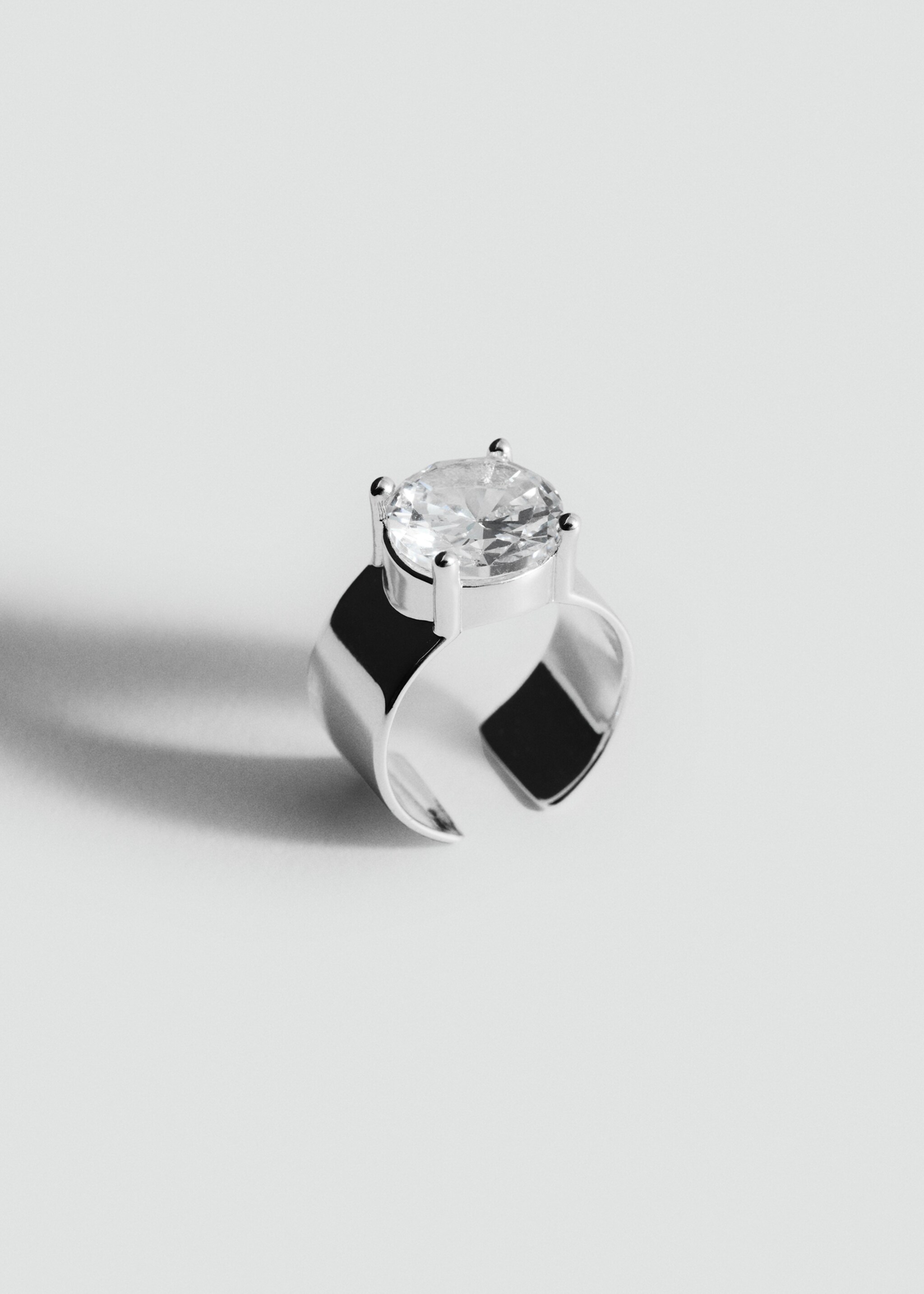 Crystal stone foot ring - Medium plane