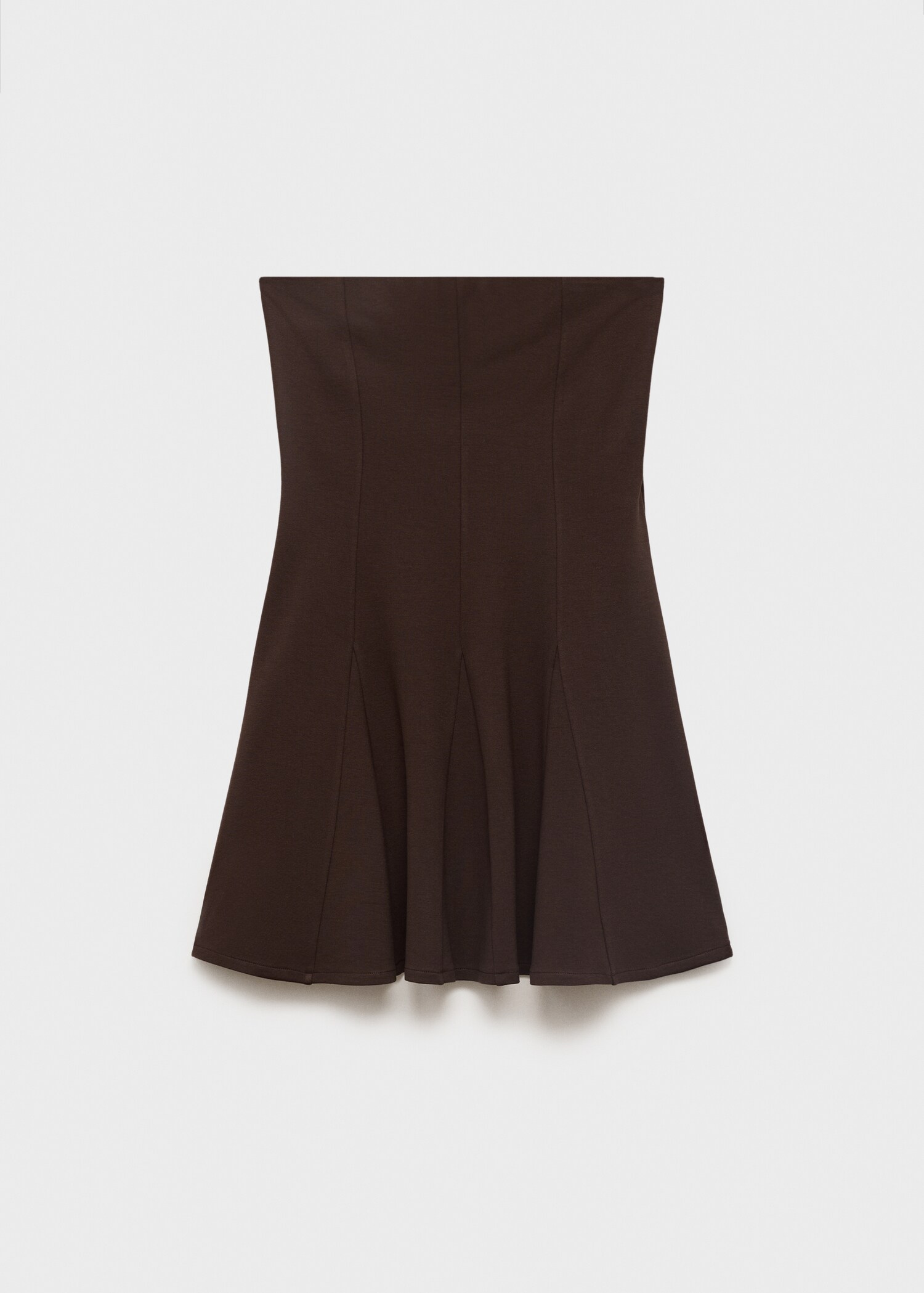 Robe bustier courte à plis plats - Article sans modèle