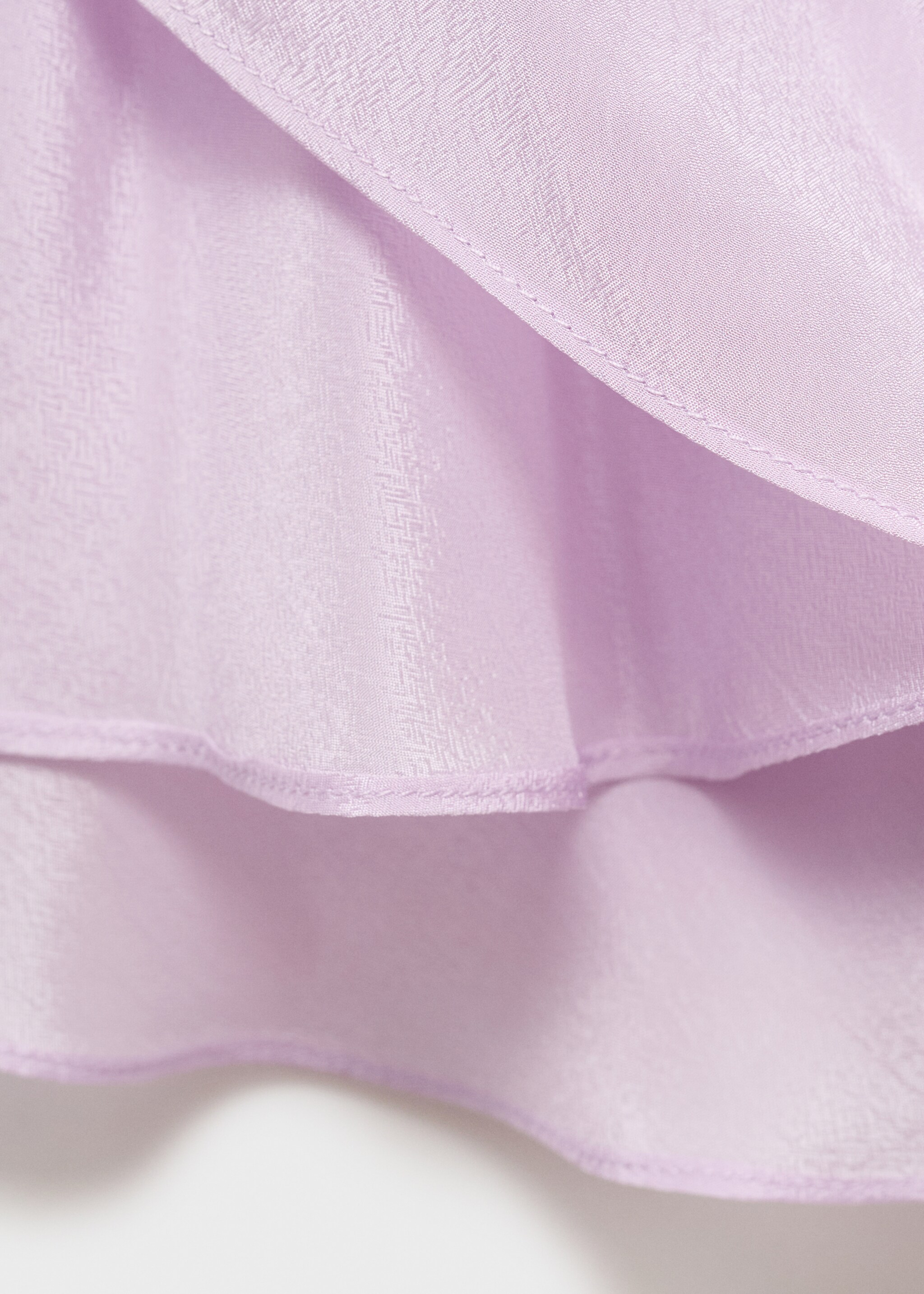 Gathered dress with satin finish - Details of the article 0