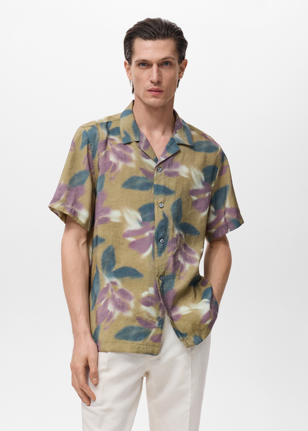 Printed short-sleeved shirt