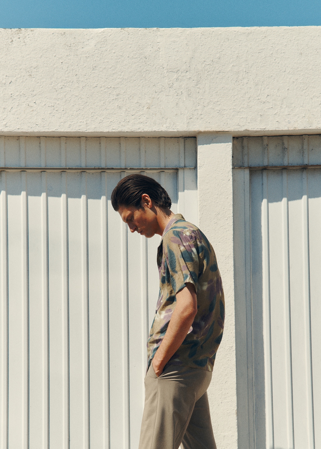 Printed short-sleeved shirt