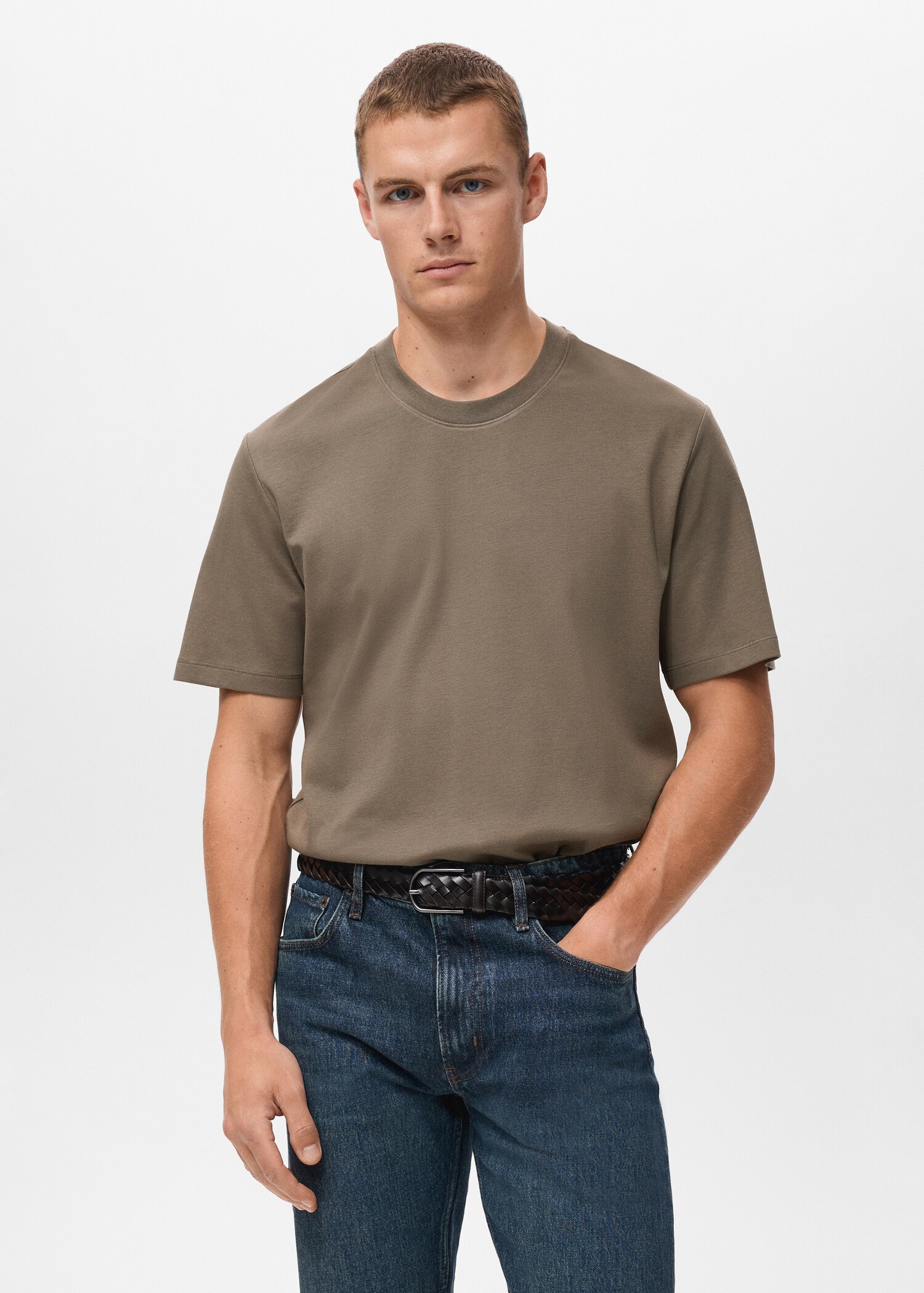 Medium-weight regular-fit t-shirt - Medium plane