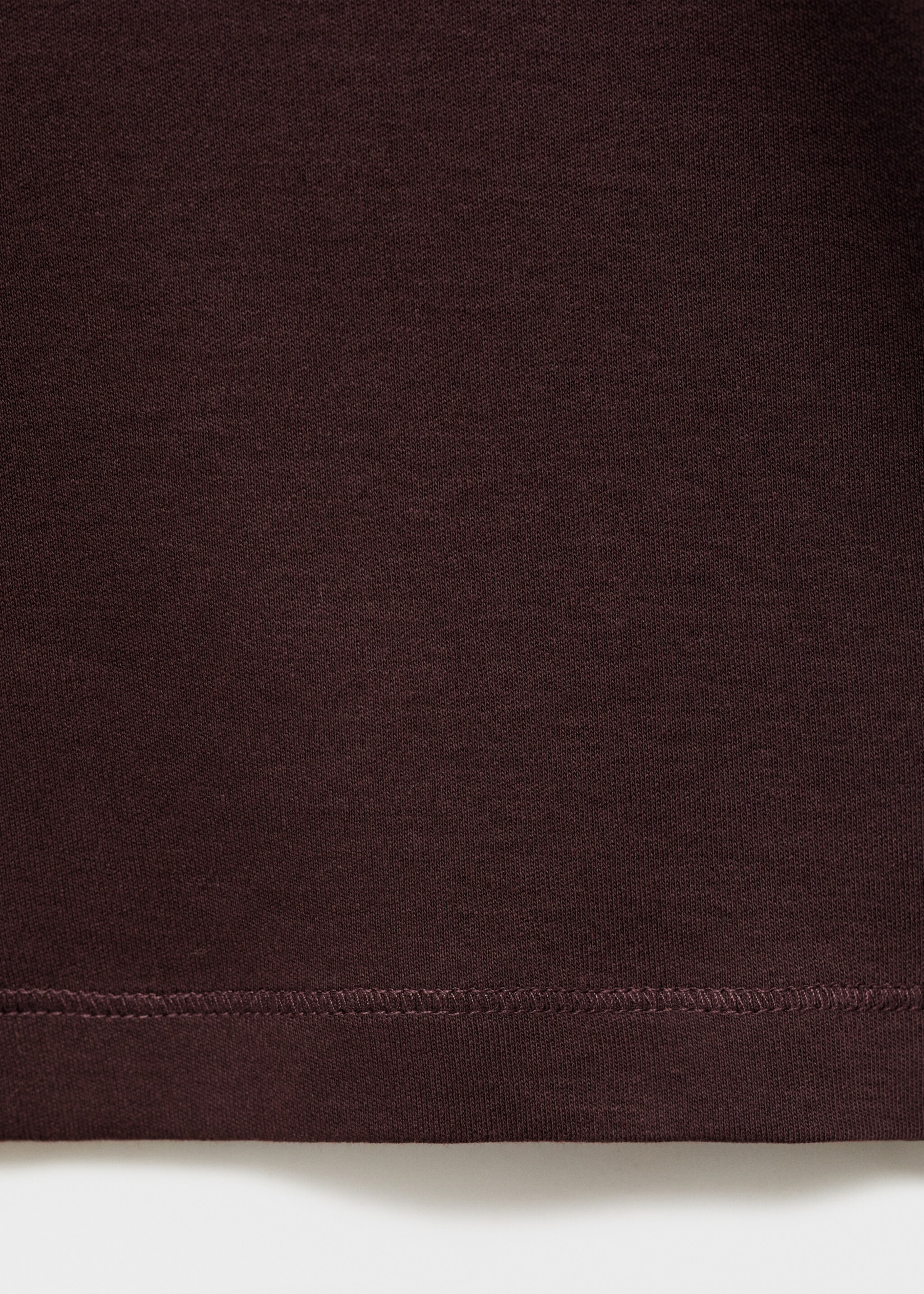 Medium weight regular fit T-shirt - Détail de l'article 0, Lie de vin. Ref: 17061279-00.
