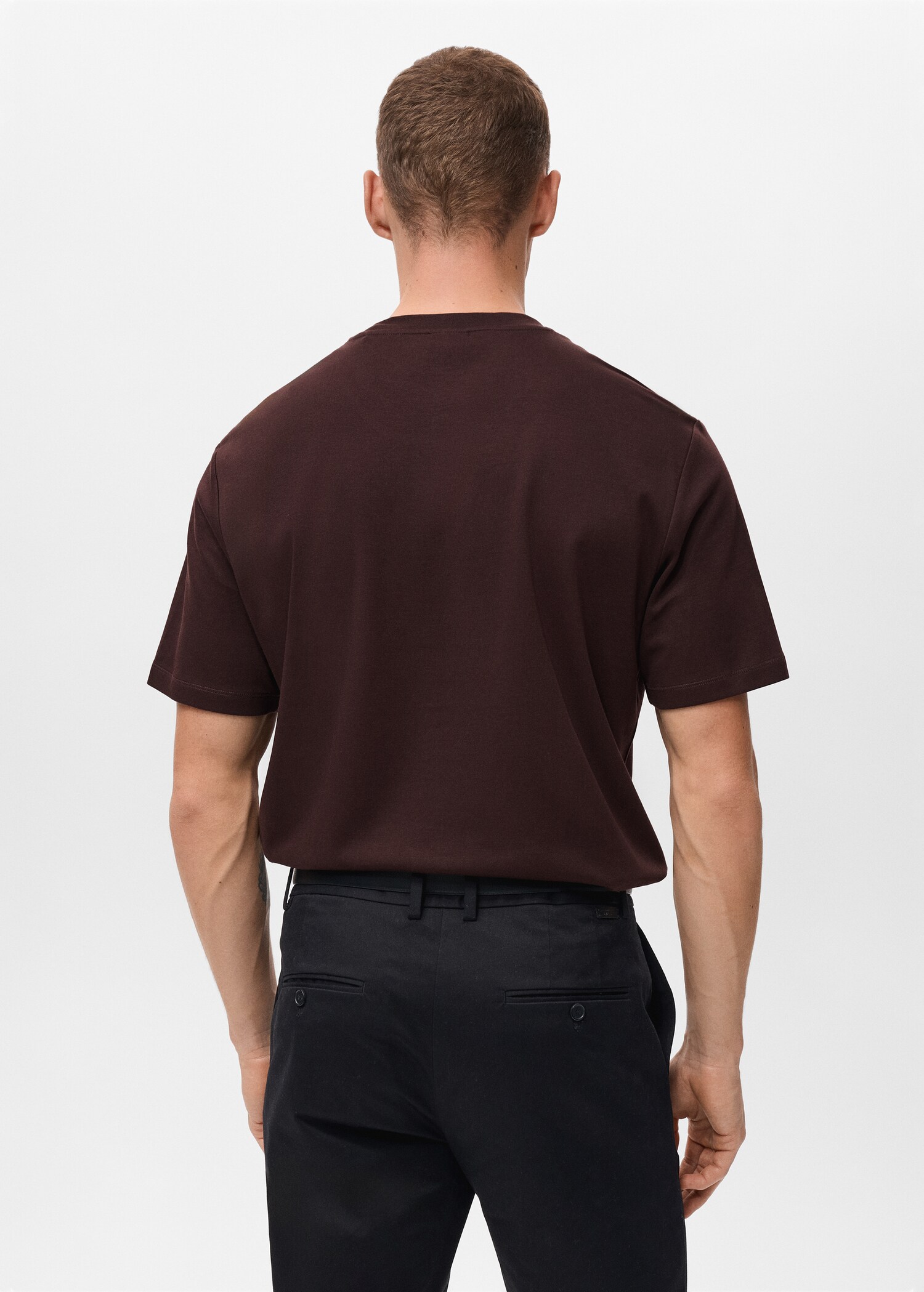 T-shirt regular fit de peso médio - Verso do artigo