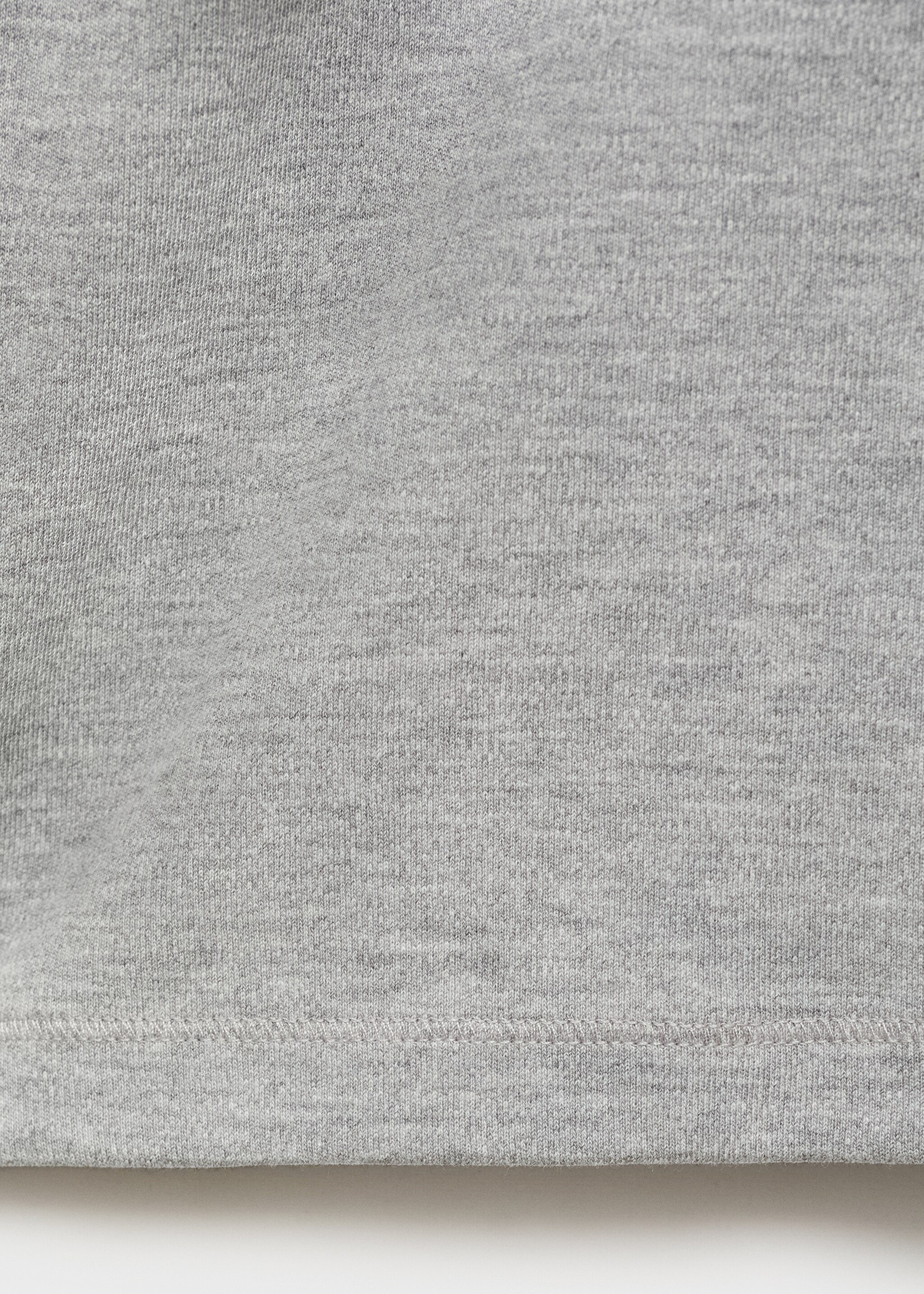 Medium weight regular fit T-shirt - Details of the article 0, Medium Heather Grey. Ref: 17061279-00.