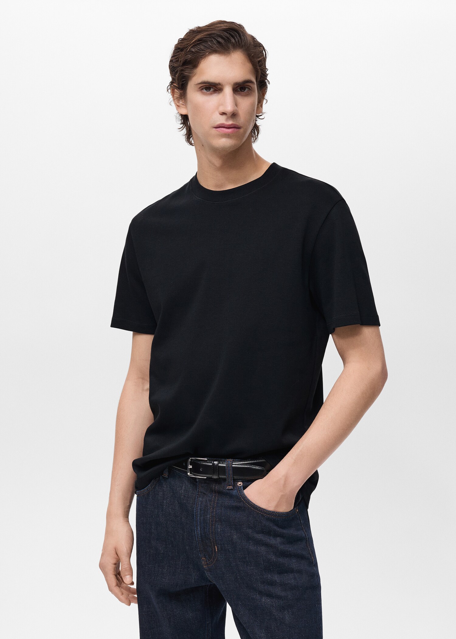 Medium weight regular fit T-shirt - Plan moyen