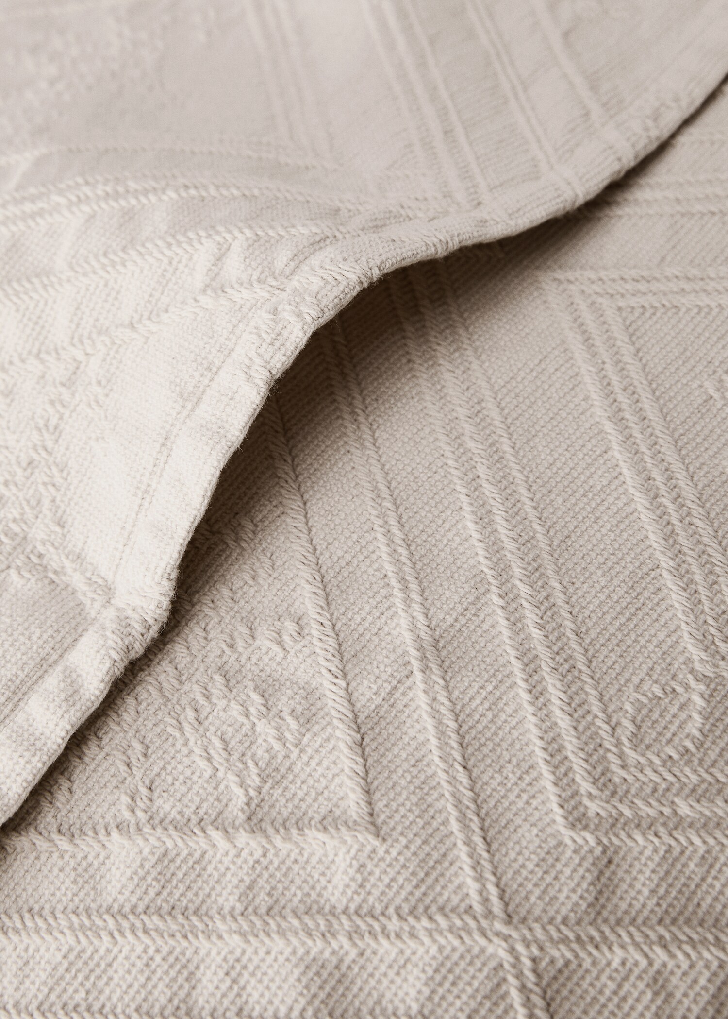 Housse de coussin coton jacquard losanges 60x60 cm - Détail de l'article 1