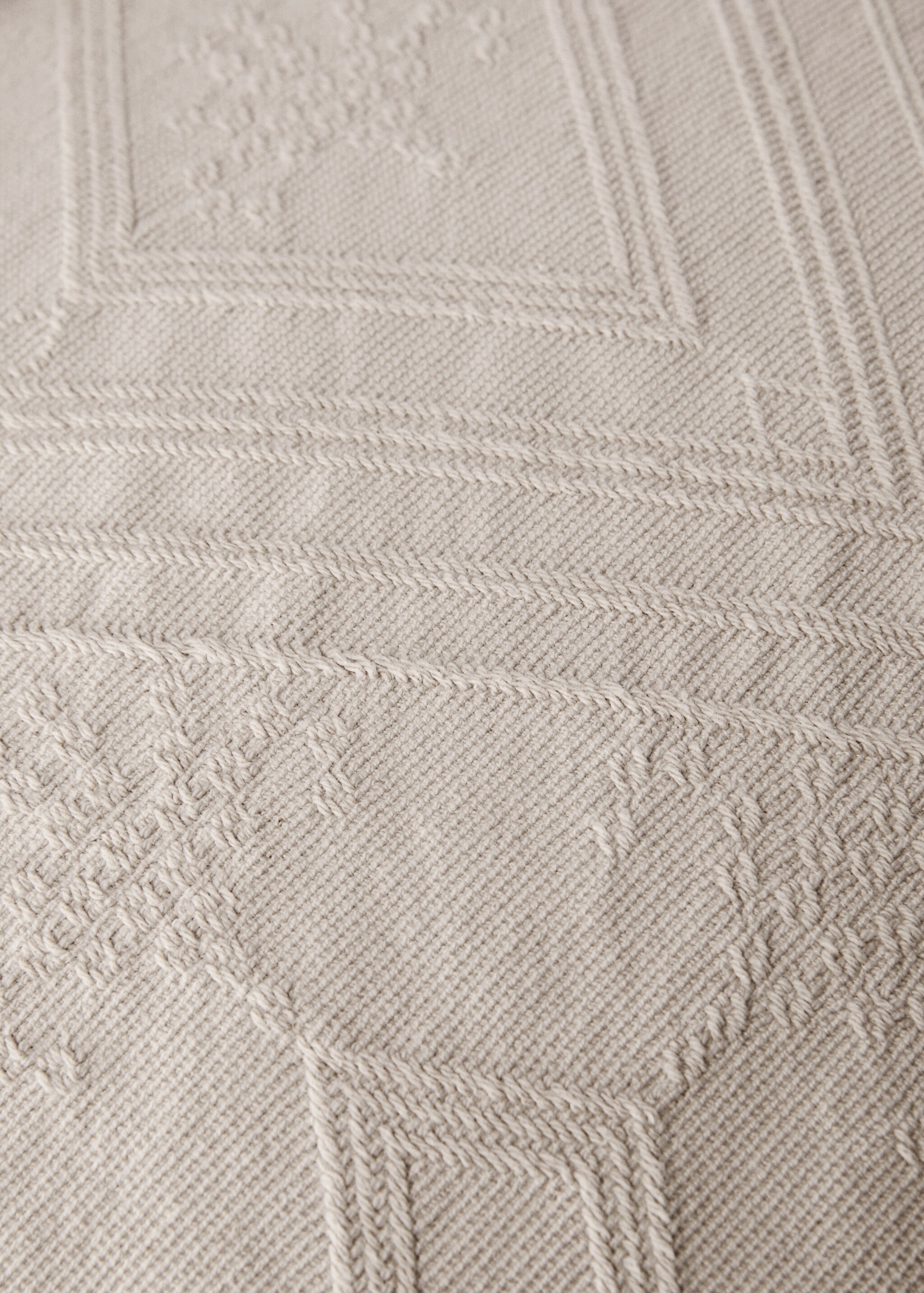Housse de coussin coton jacquard losanges 60x60 cm - Détail de l'article 2
