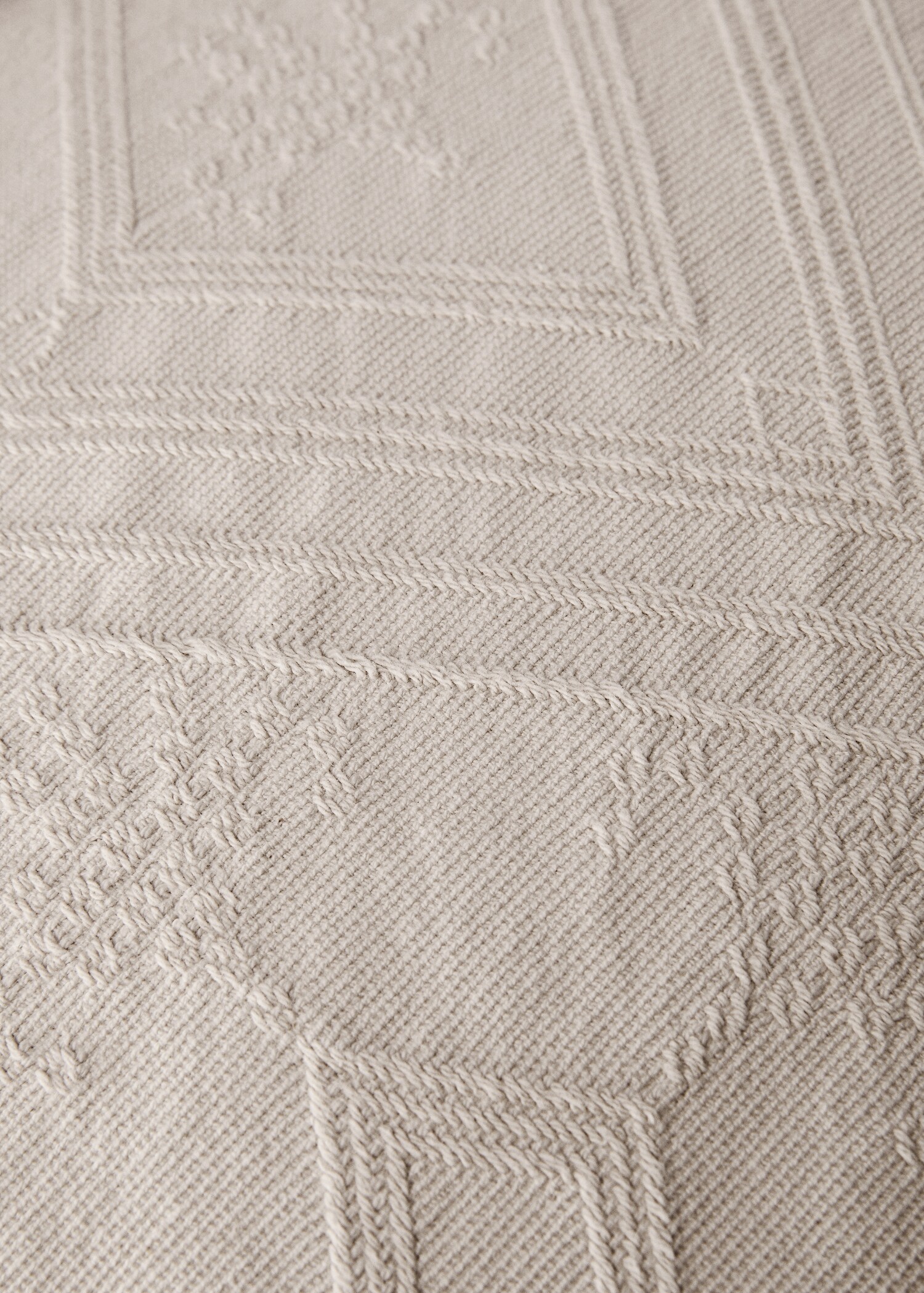 Housse de coussin coton jacquard losanges 60x60 cm - Détail de l'article 2