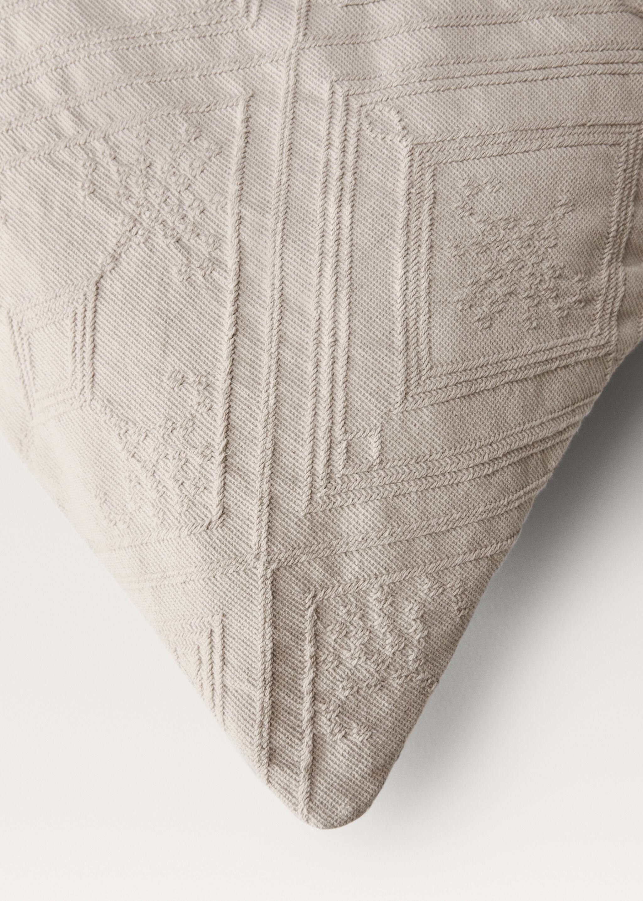 Housse de coussin coton jacquard losanges 60x60 cm - Détail de l'article 3