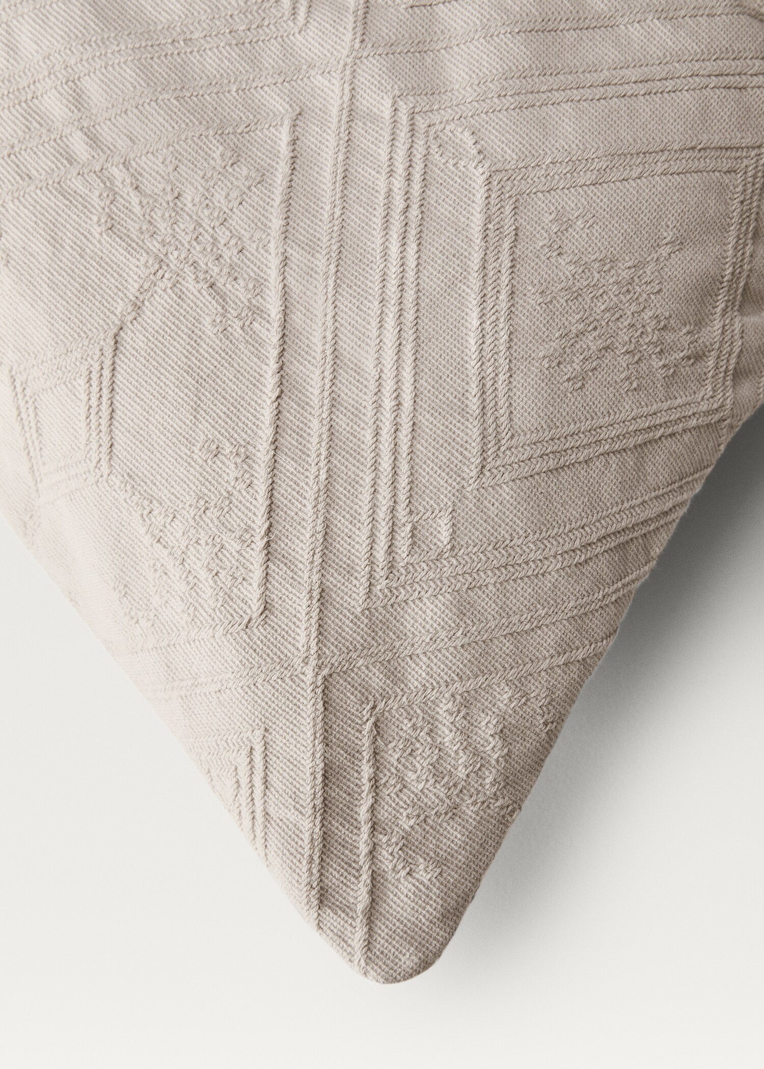 Housse de coussin coton jacquard losanges 60x60 cm - Détail de l'article 3