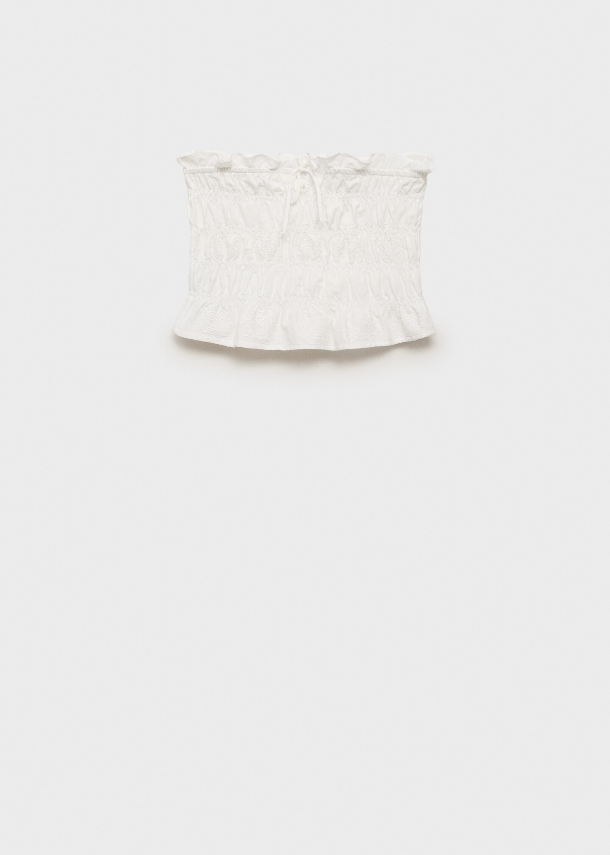 Embroidered crop top - Article without model