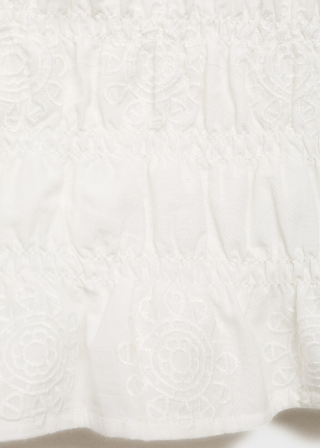 Embroidered crop top