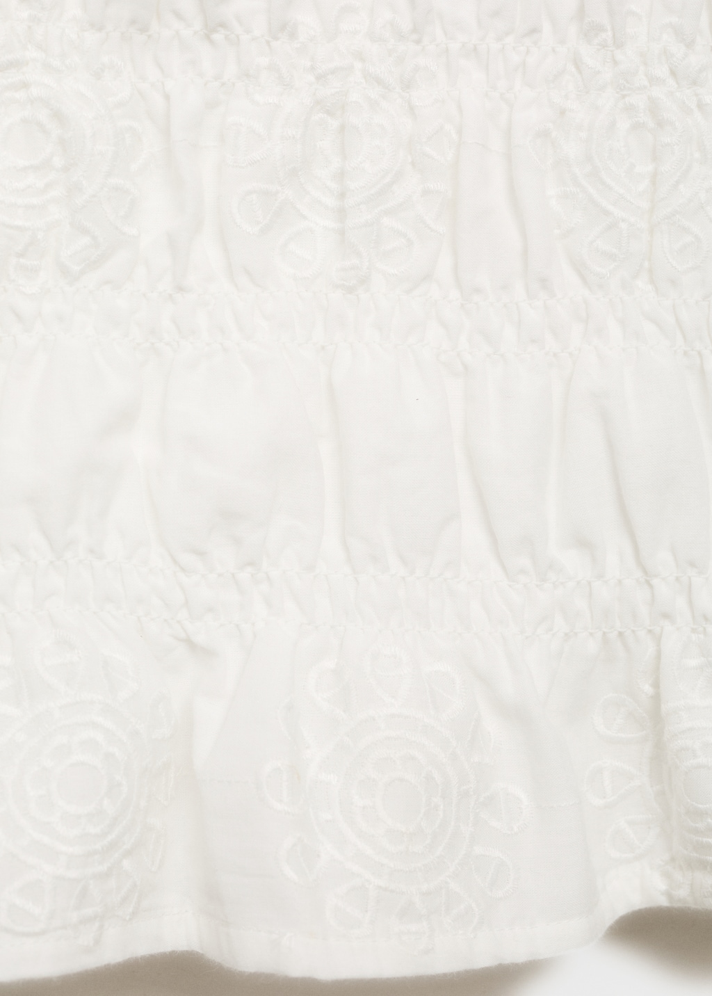 Embroidered crop top