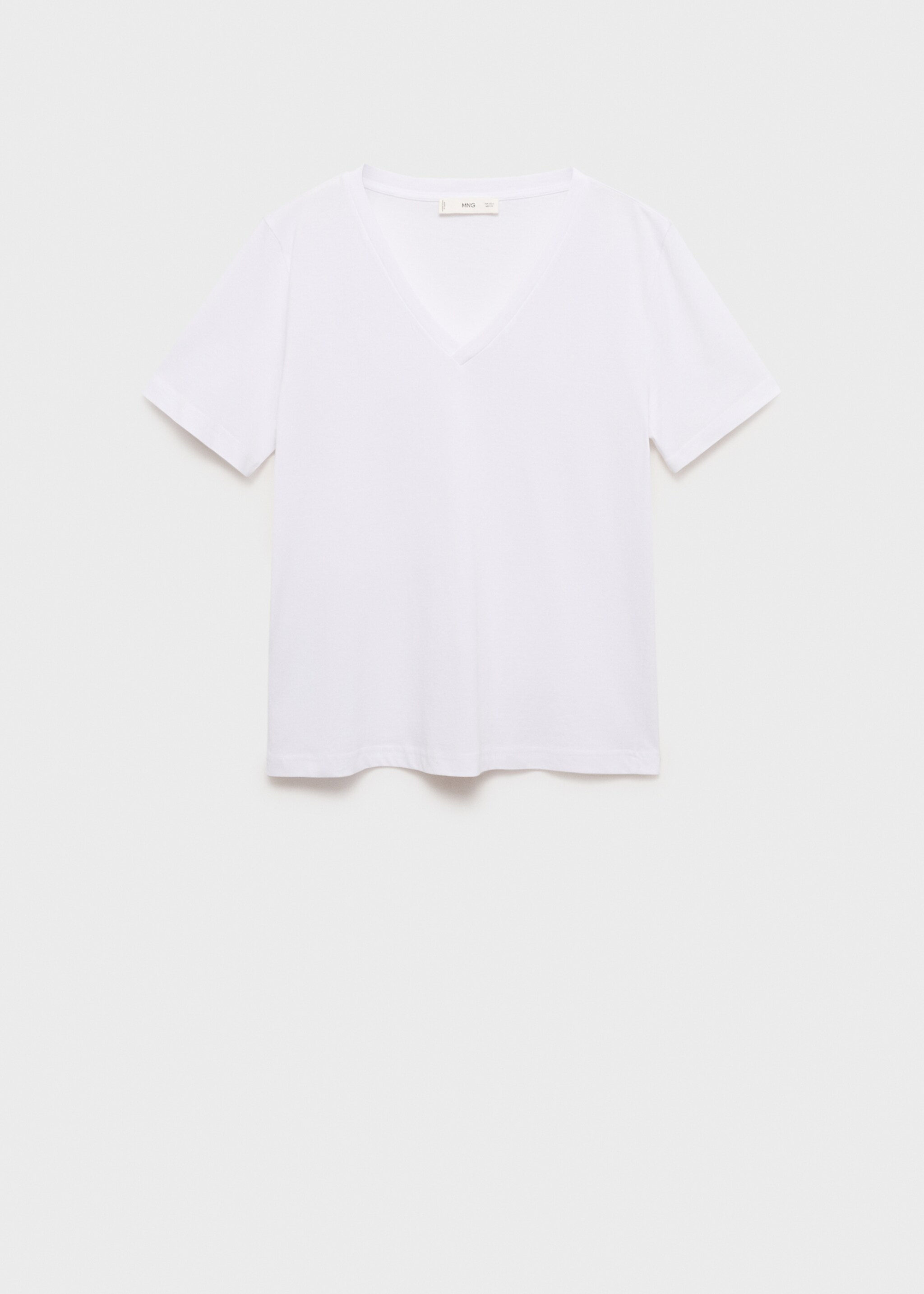 V-neck cotton T-shirt - Article without model
