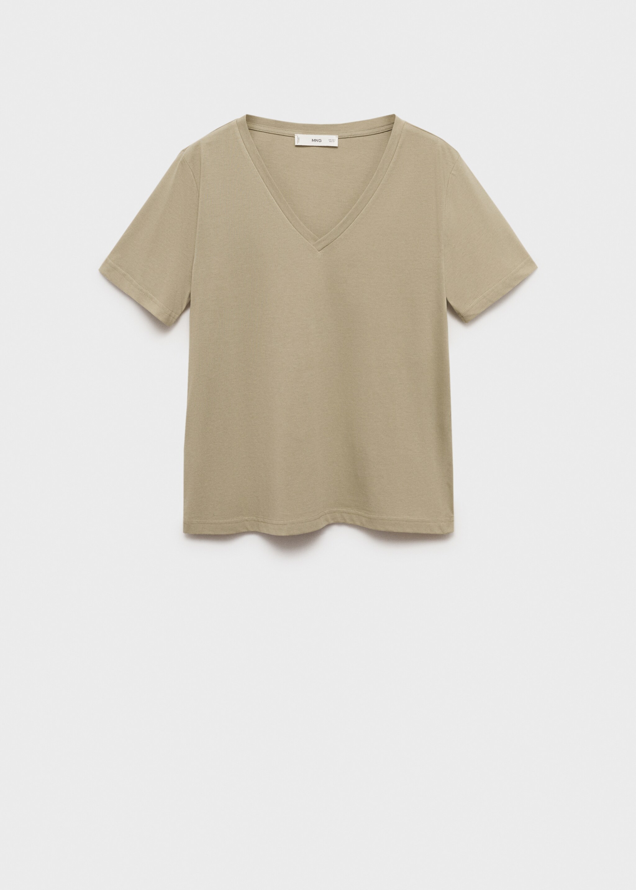 T-shirt coton col en V - Article sans modèle