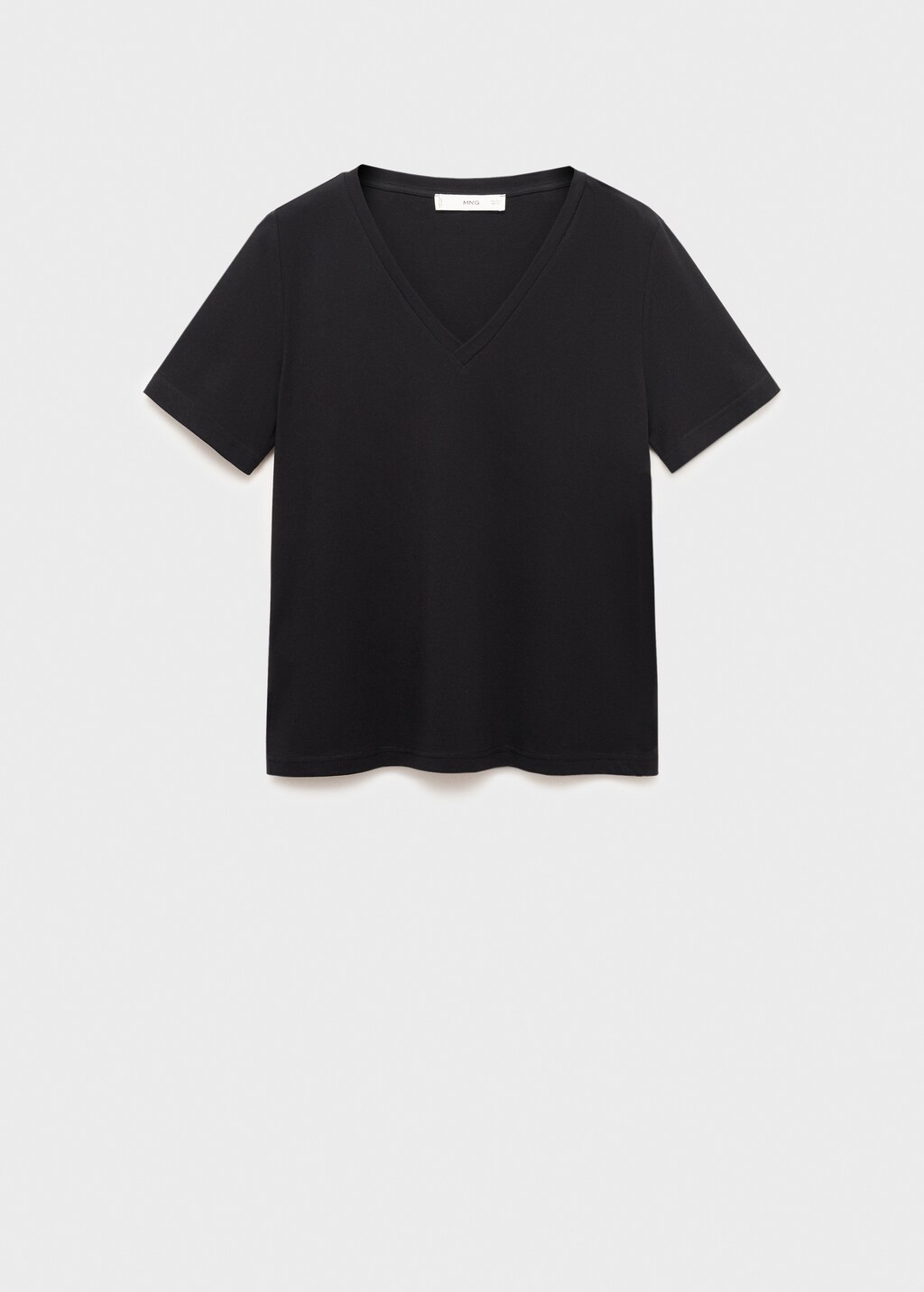 V-neck cotton T-shirt - image 5