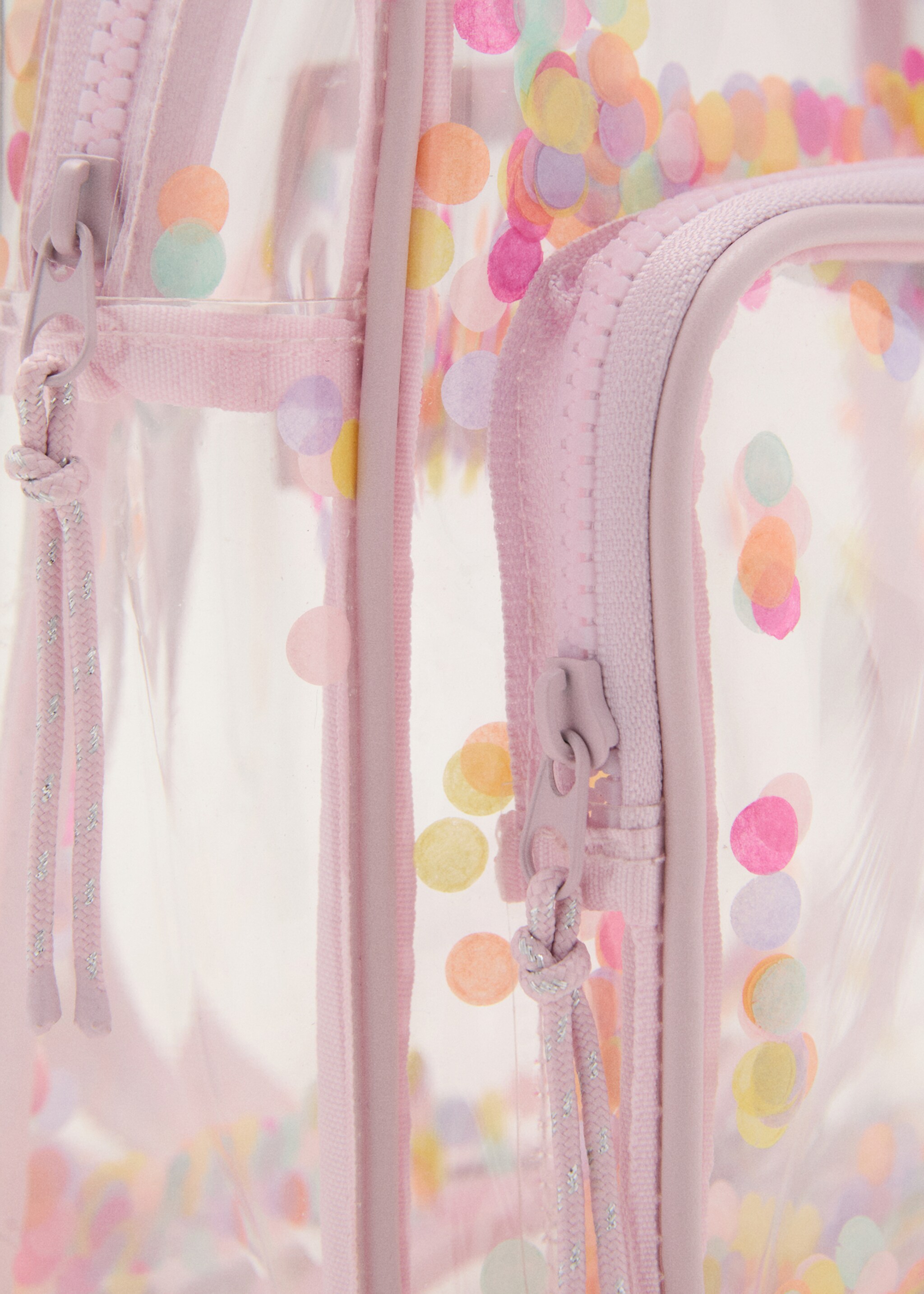 Transparent confetti backpack - Details of the article 2
