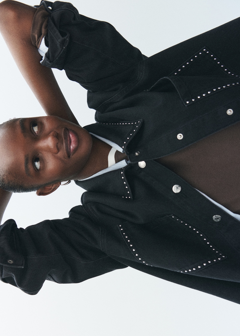 Studded denim jacket