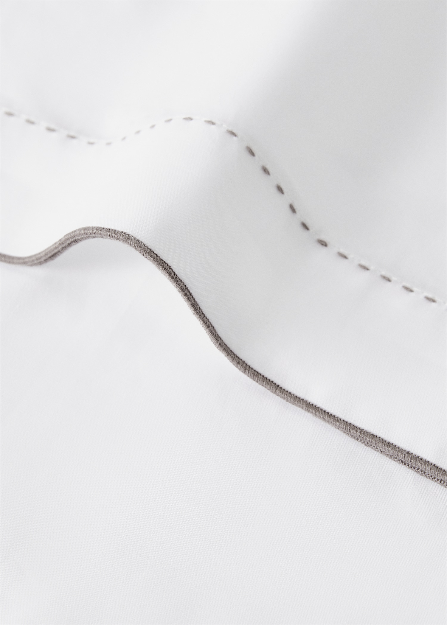 Percale cotton 200 thread pillow case 45x110cm - Details of the article 1